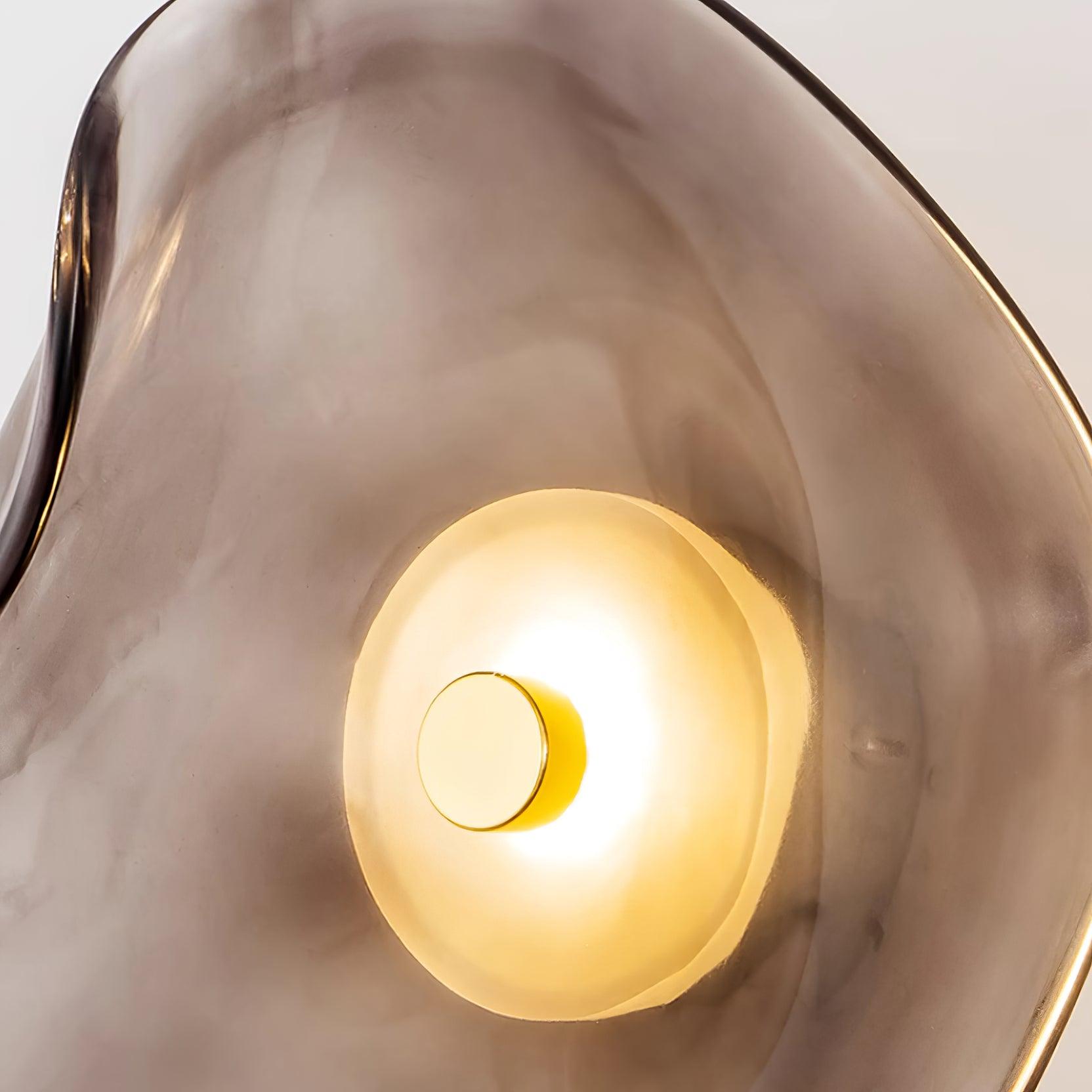 Kira Amber Glass Wall Light-Neutral Decor