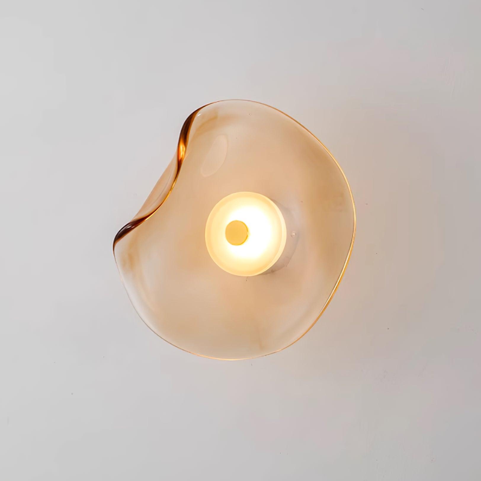 Lunara Amber Glass Wall Light