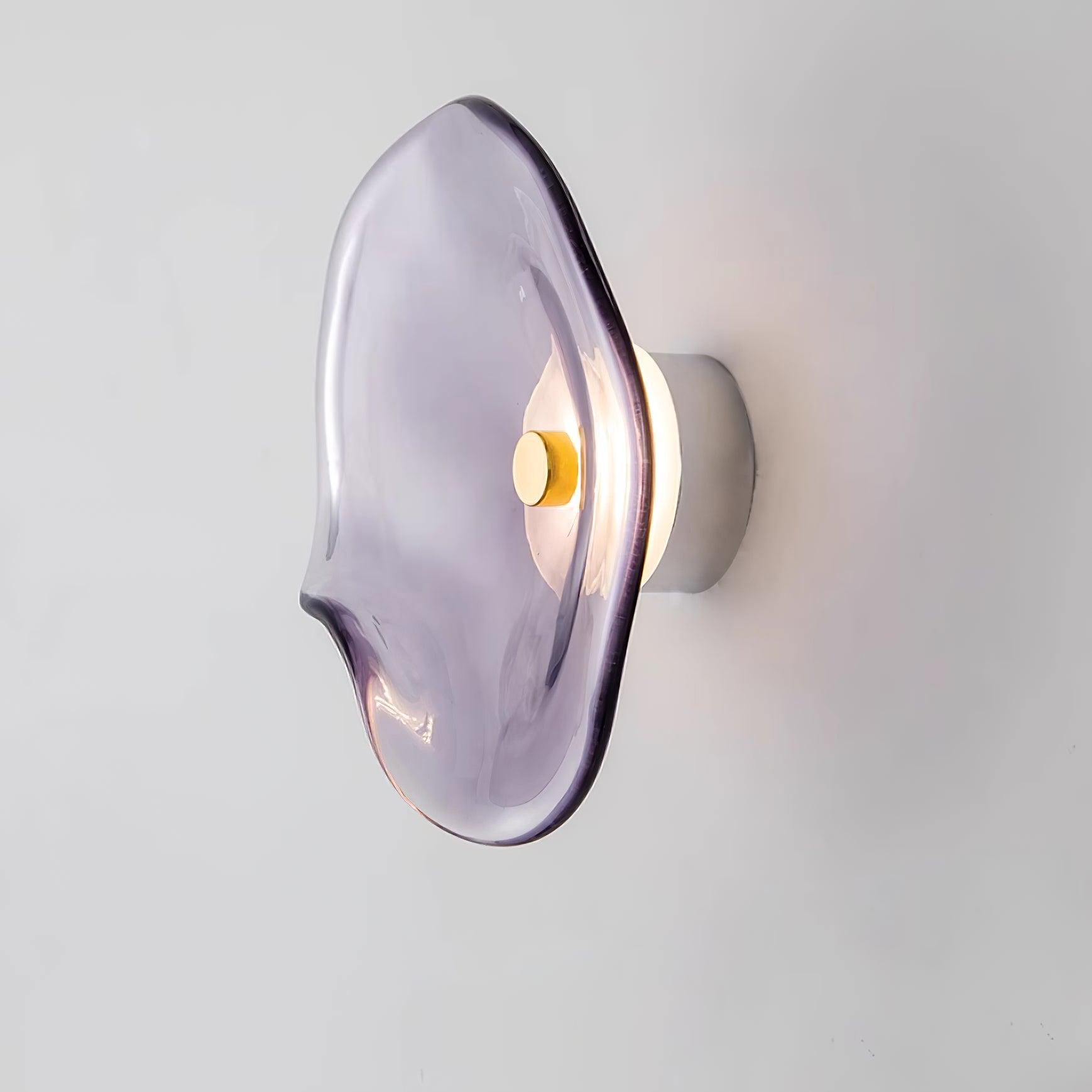 Kira Amber Glass Wall Light-Neutral Decor