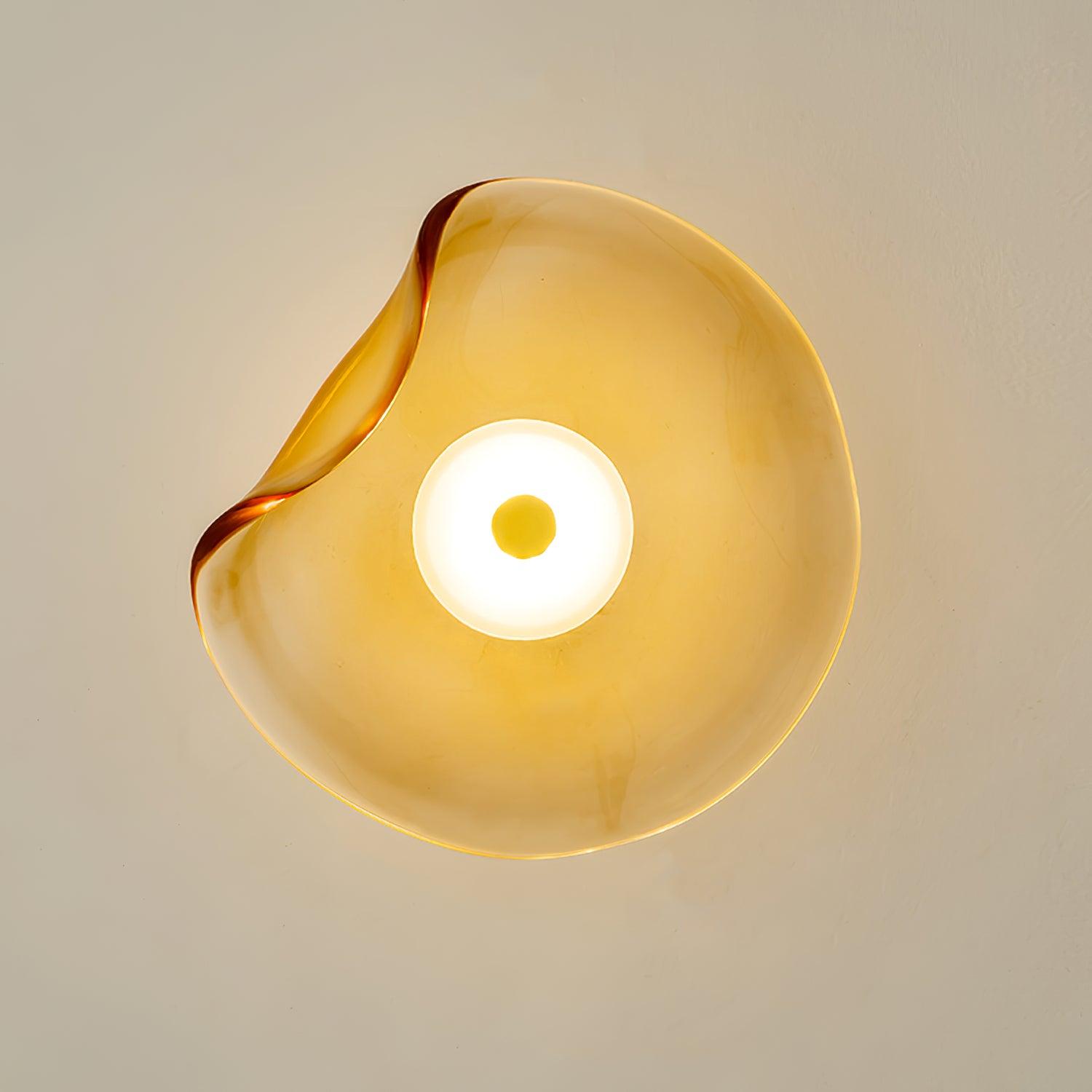 Lunara Amber Glass Wall Light
