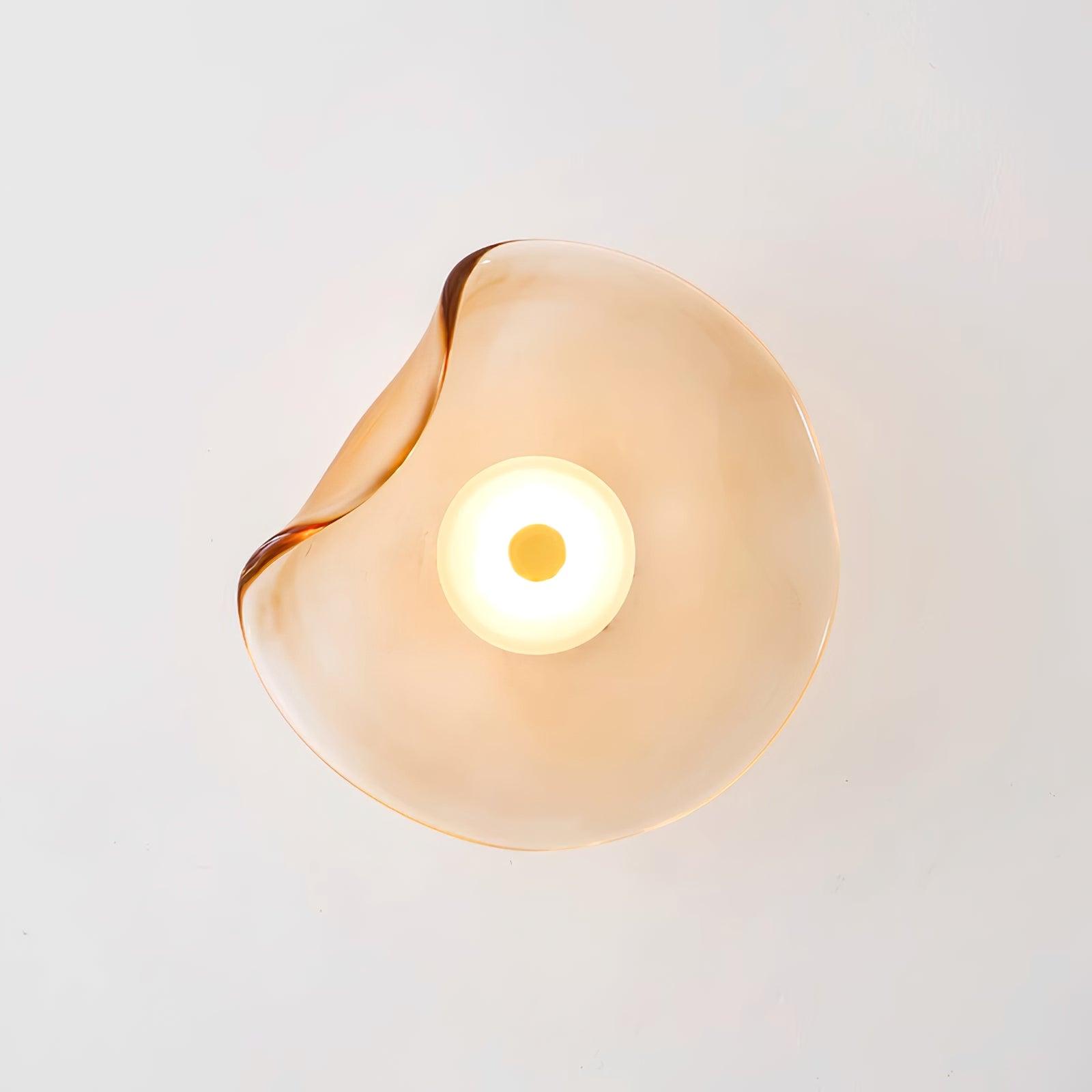Lunara Amber Glass Wall Light