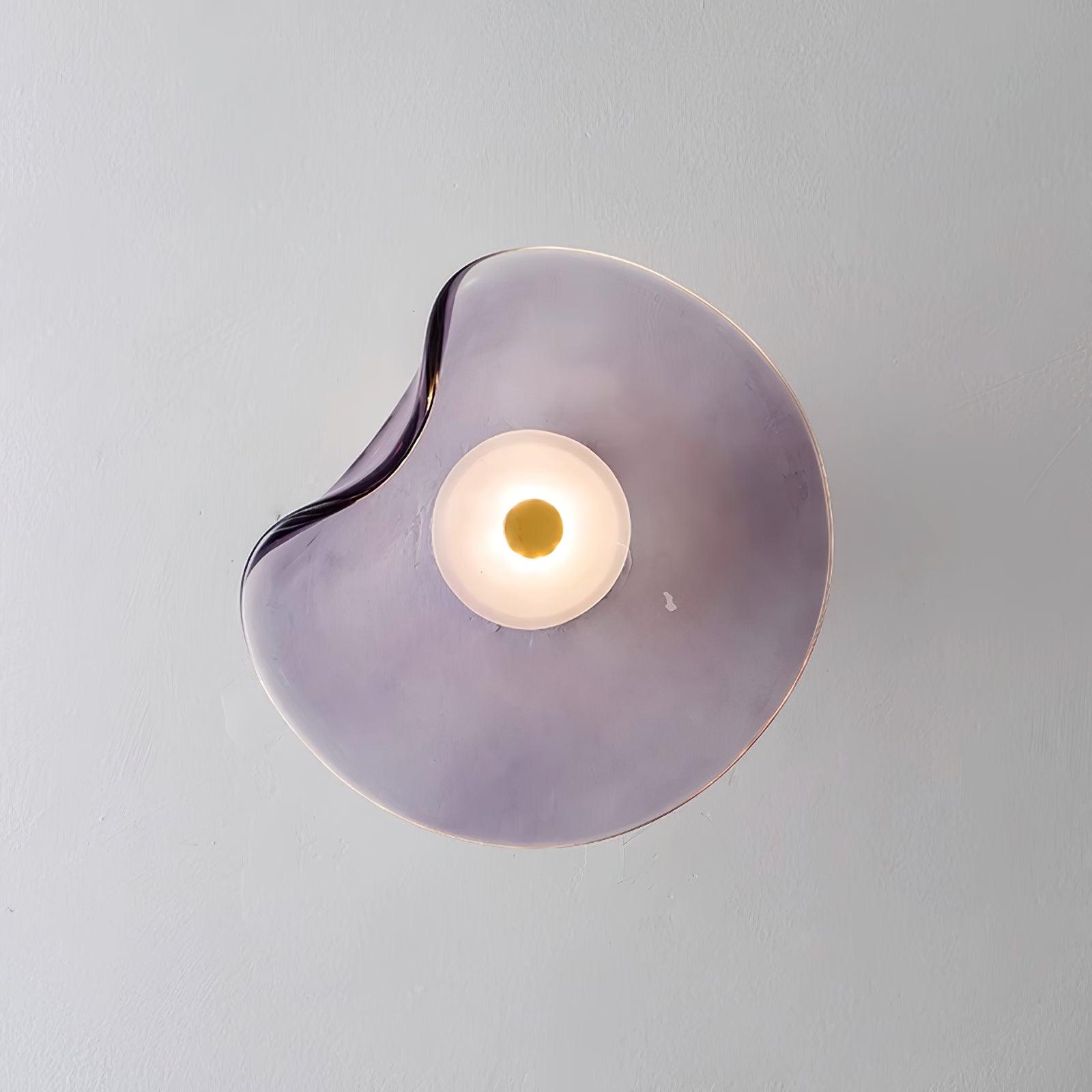 Kira Amber Glass Wall Light-Neutral Decor