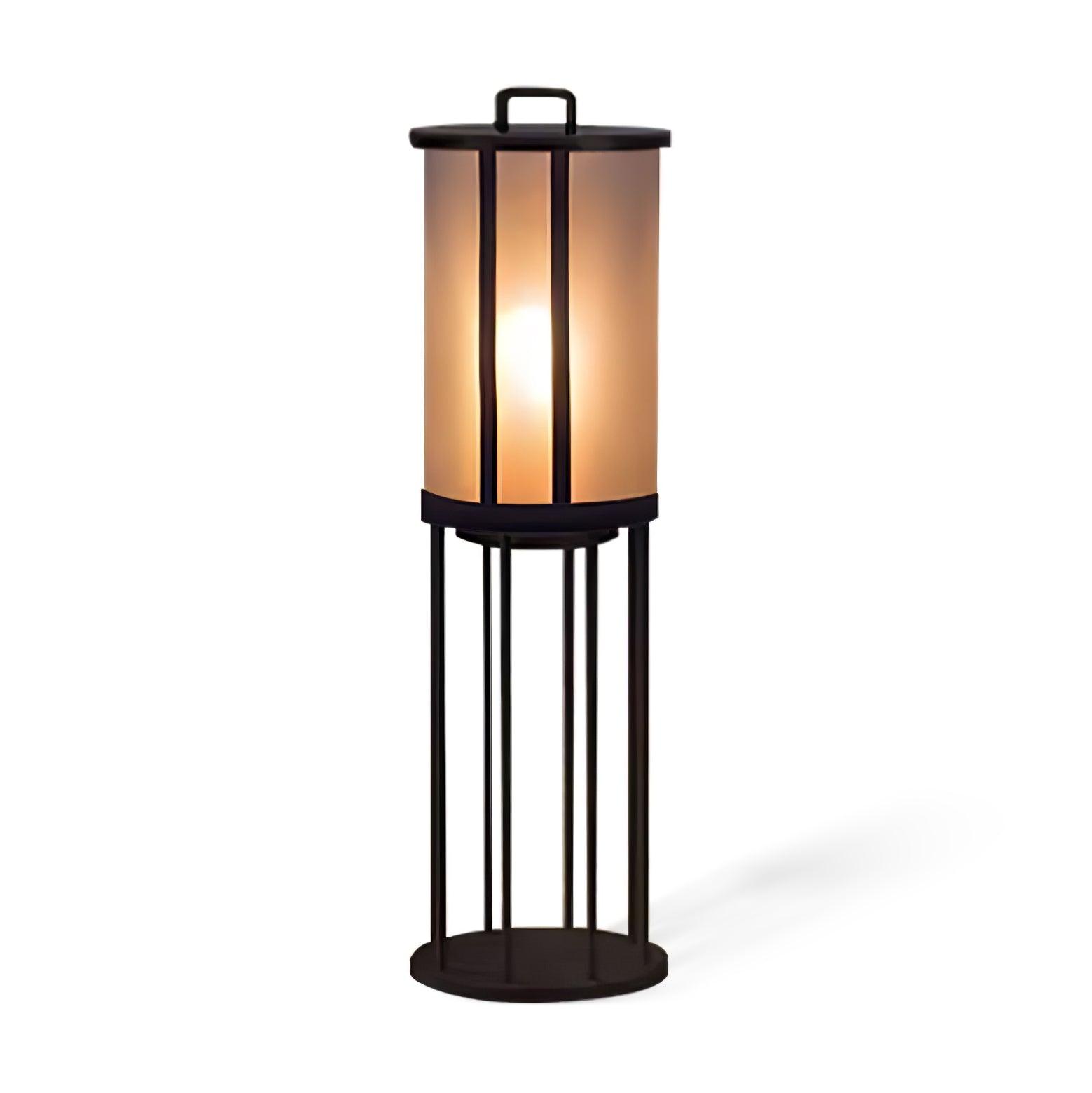 Elrinarae Pagoda Frame Travertine Lantern-Neutral Decor