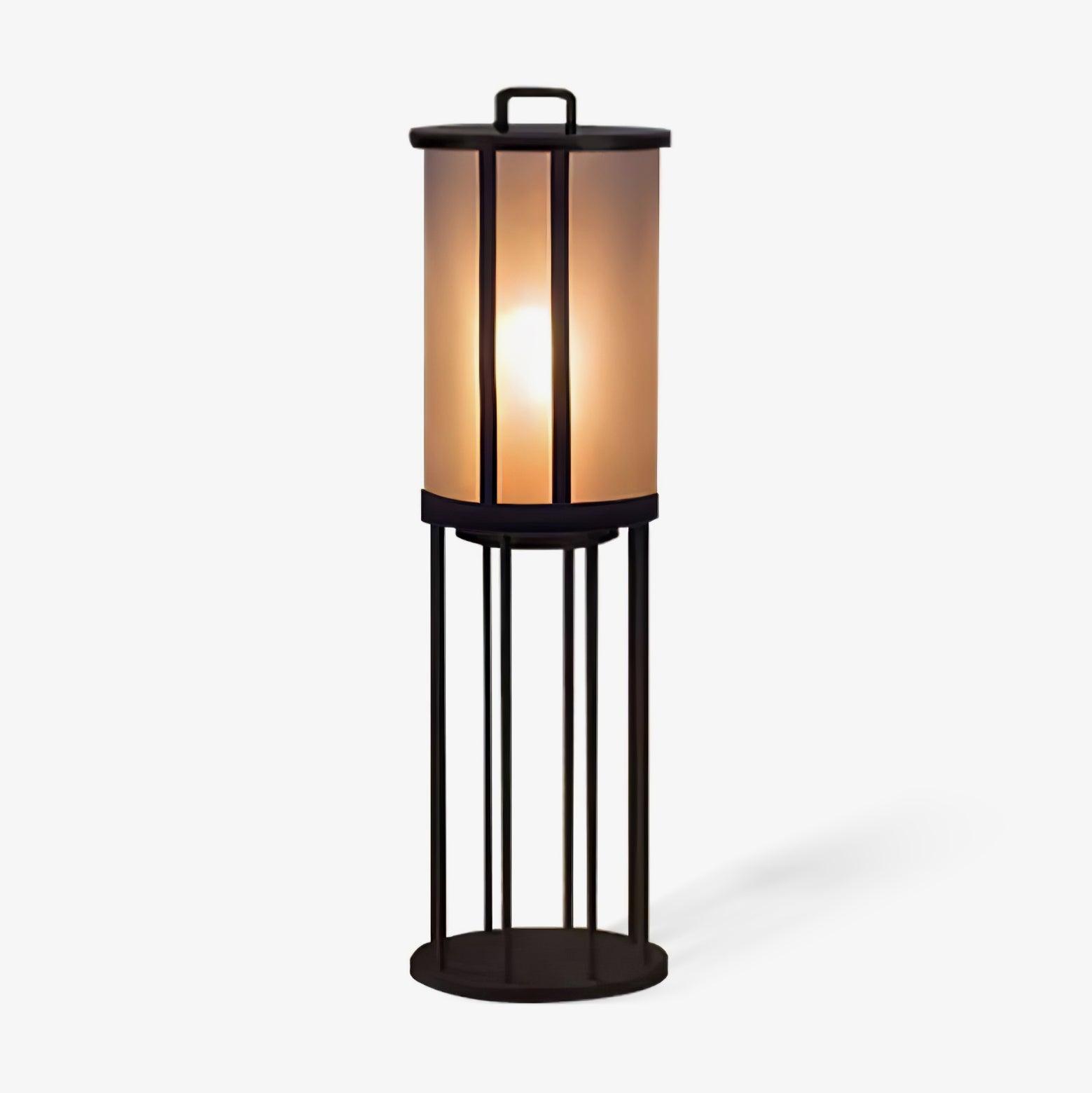 Elrinarae Pagoda Frame Travertine Lantern-Neutral Decor