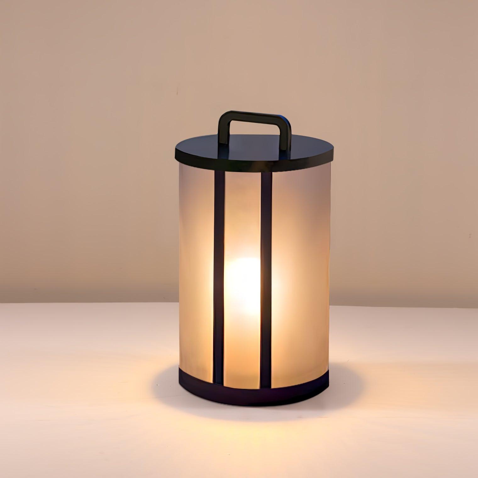 Elrinarae Pagoda Frame Travertine Lantern-Neutral Decor