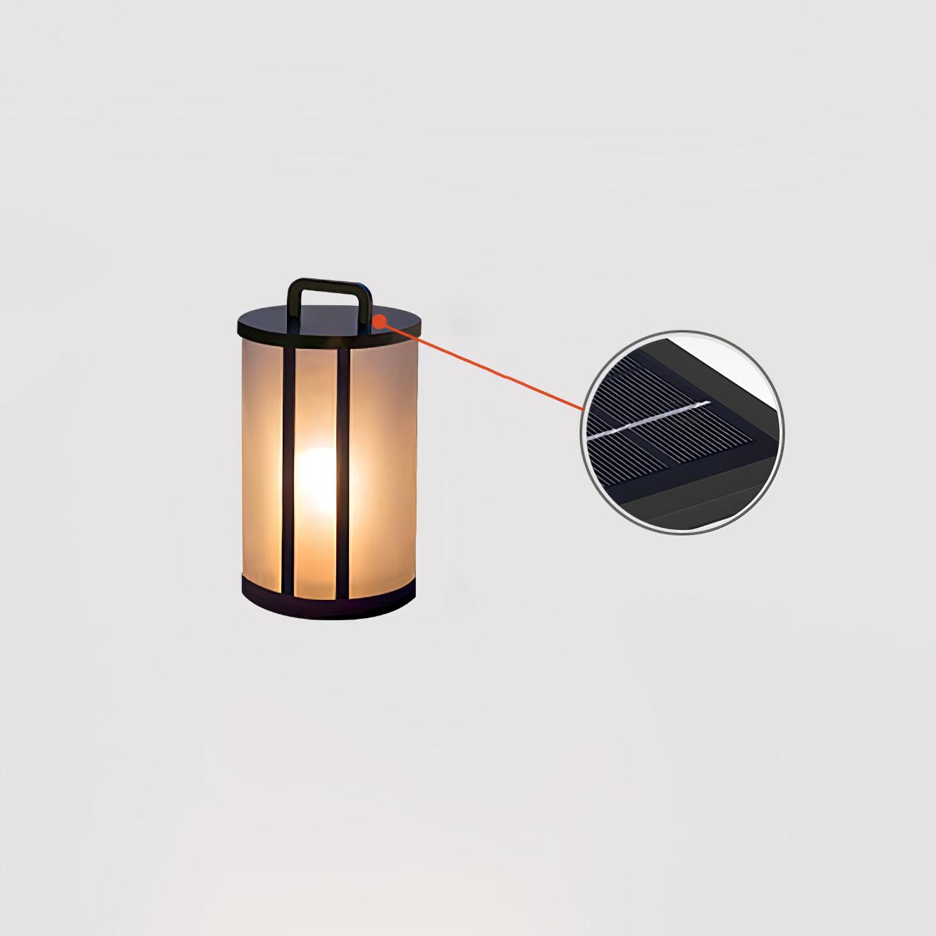 Elrinarae Pagoda Frame Travertine Lantern-Neutral Decor