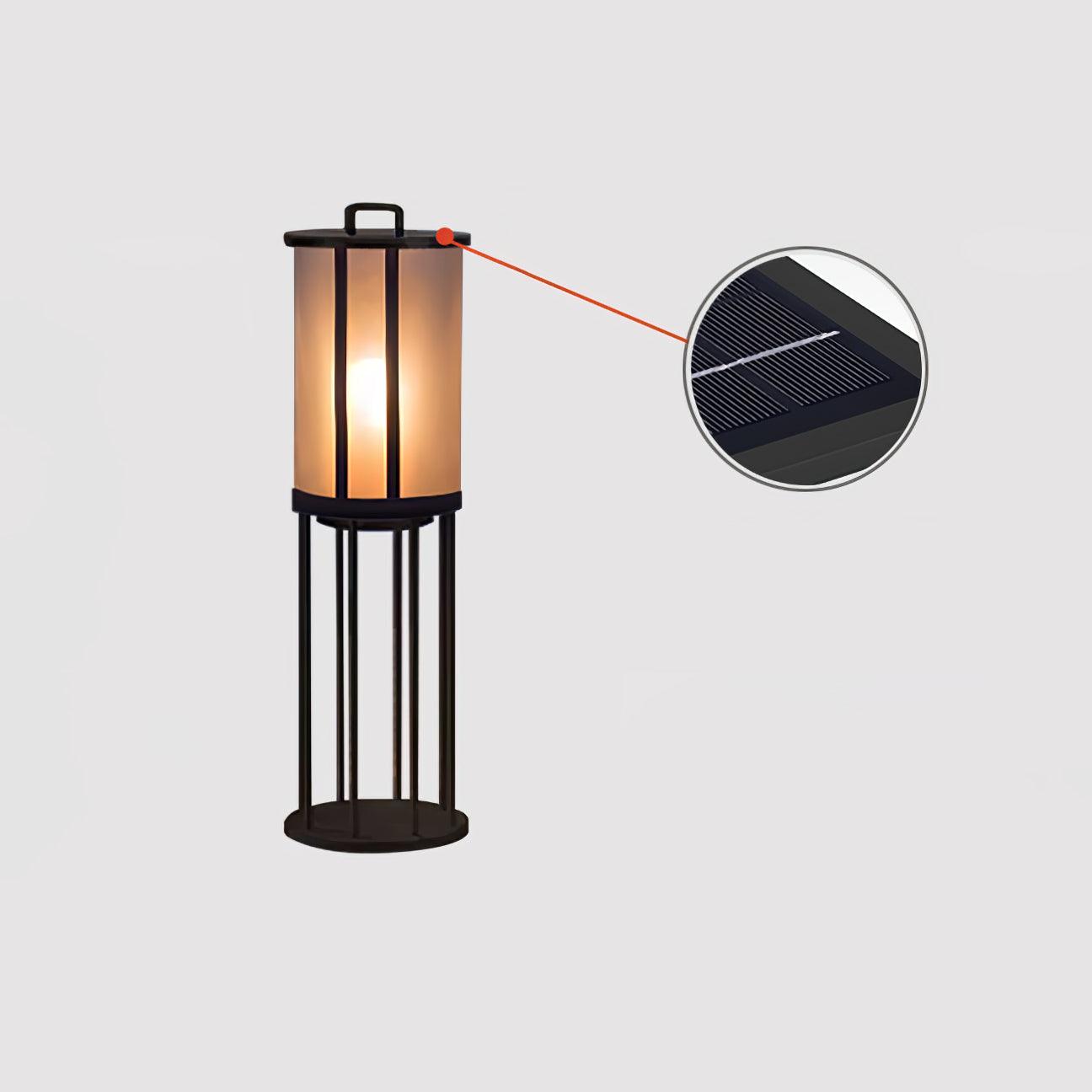 Elrinarae Pagoda Frame Travertine Lantern-Neutral Decor
