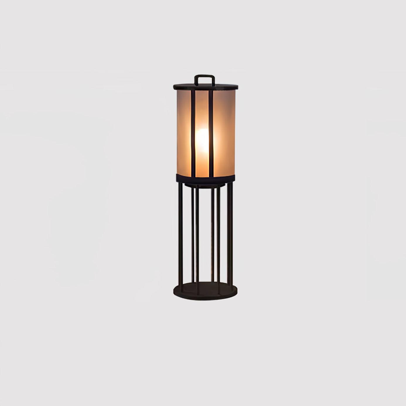 Elrinarae Pagoda Frame Travertine Lantern-Neutral Decor