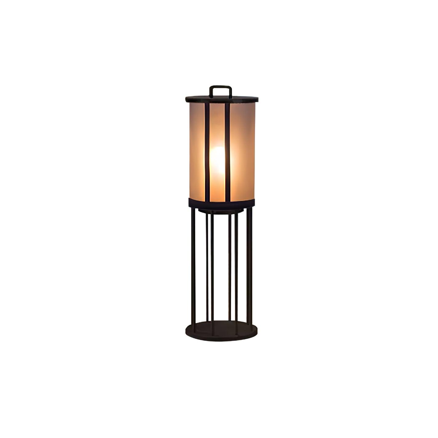 Elrinarae Pagoda Frame Travertine Lantern-Neutral Decor