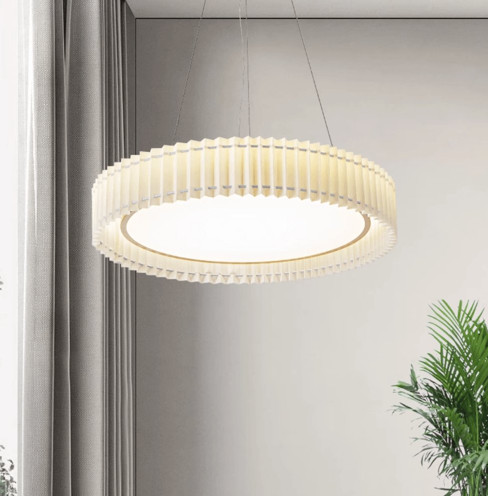 Cudo Fabric Cozy Pendant Lamp-Neutral Decor