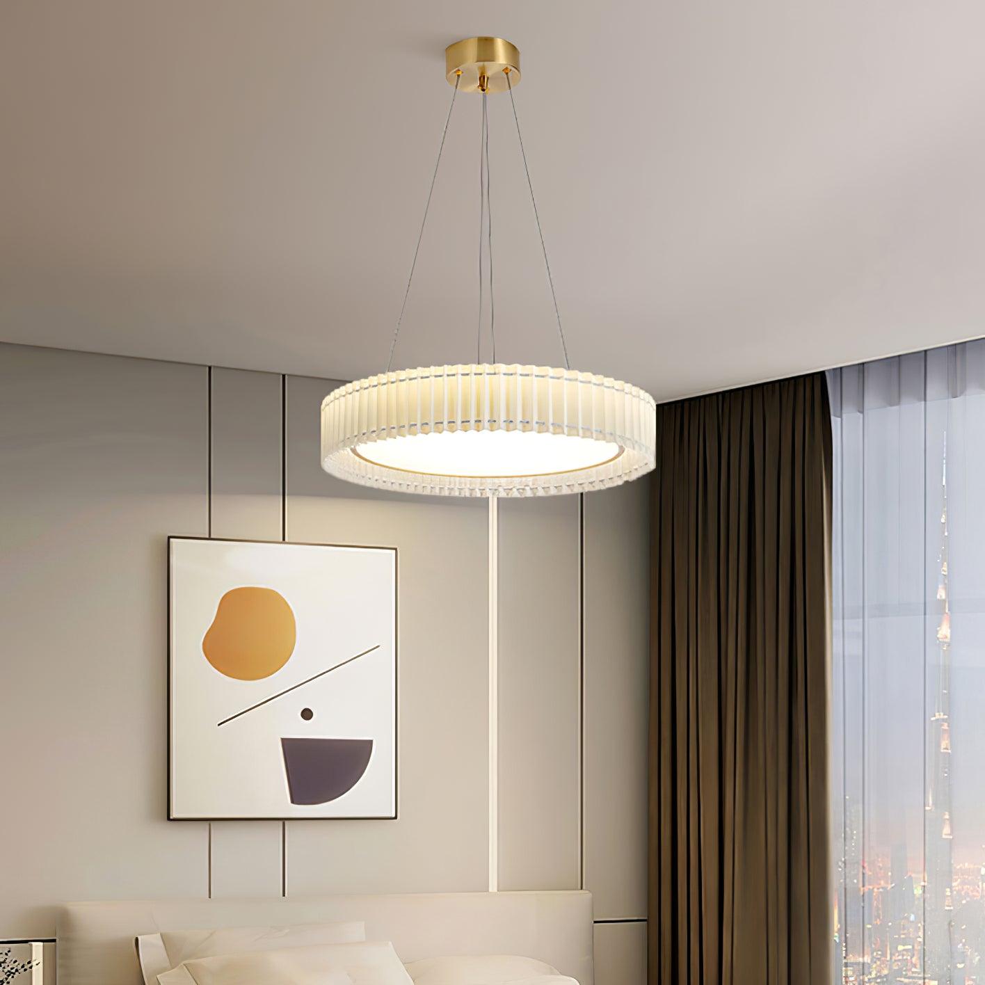 Cudo Fabric Cozy Pendant Lamp-Neutral Decor