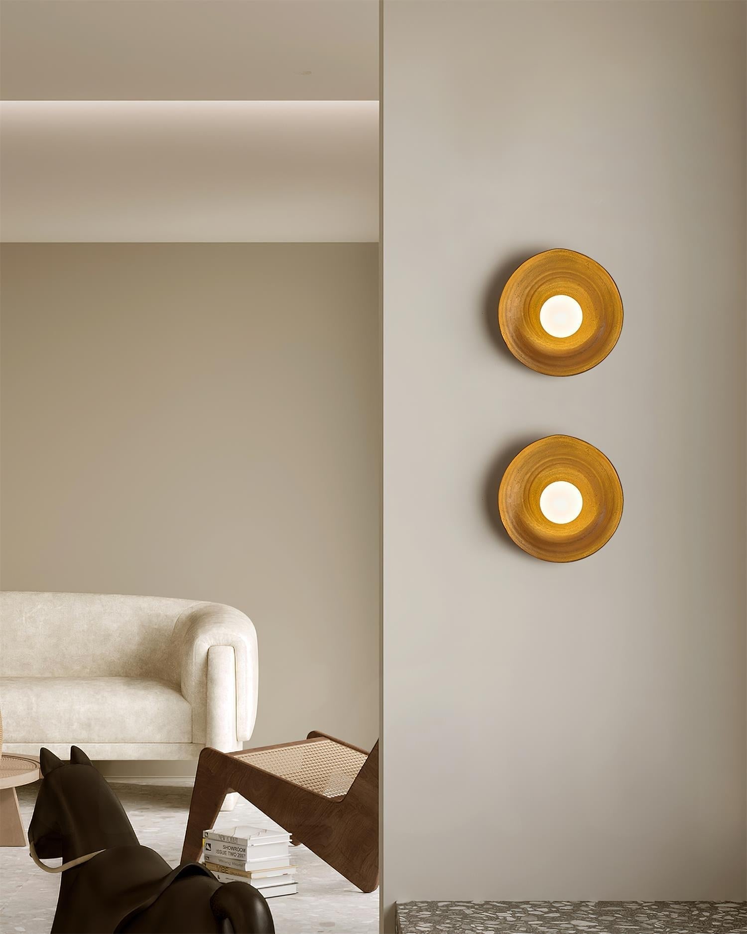 Wall Lamp Fiberglass Globe Nordic