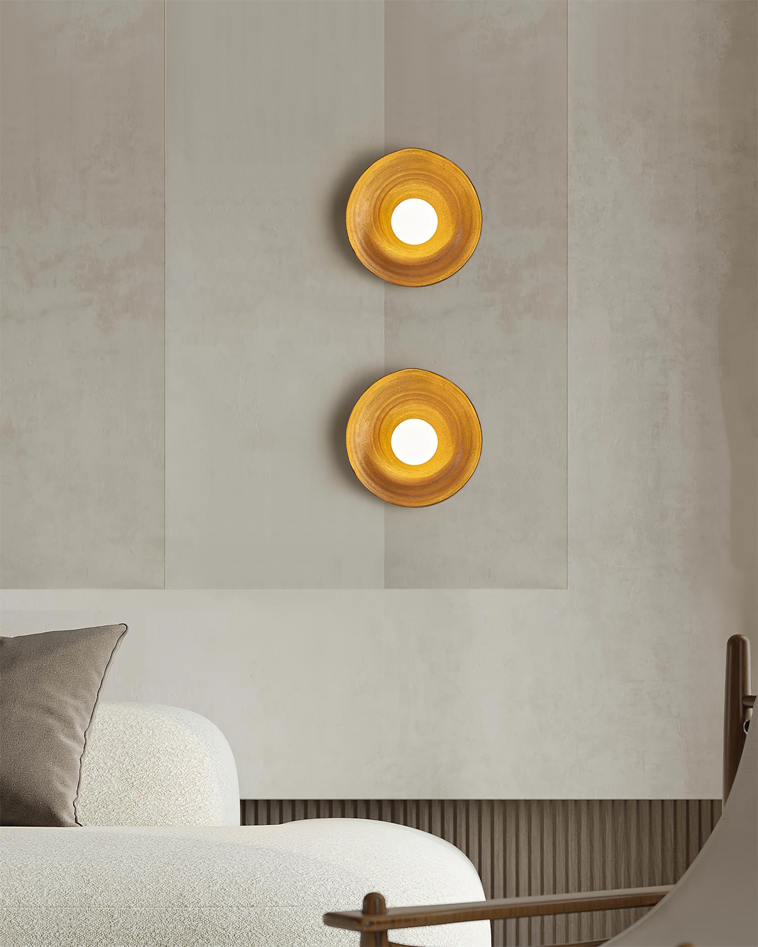 Wall Lamp Fiberglass Globe Nordic