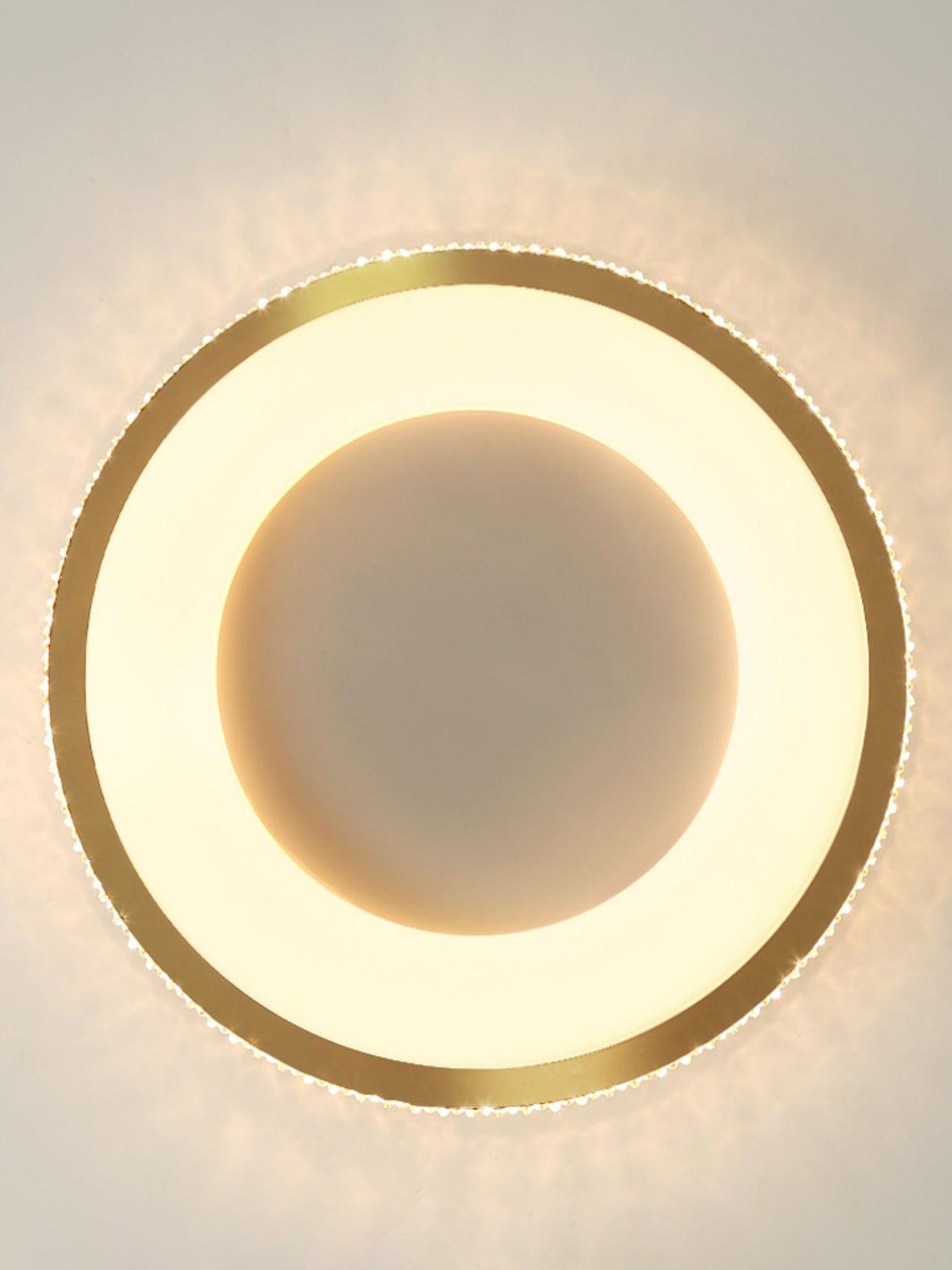 Liroxen Ceiling Lamp Round Recessed Minimalist Warm-Neutral Decor