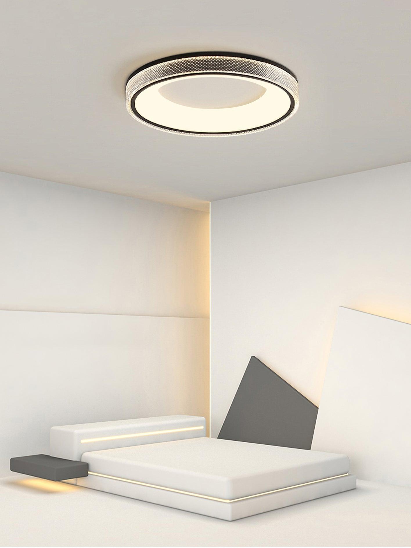 Liroxen Ceiling Lamp Round Recessed Minimalist Warm-Neutral Decor