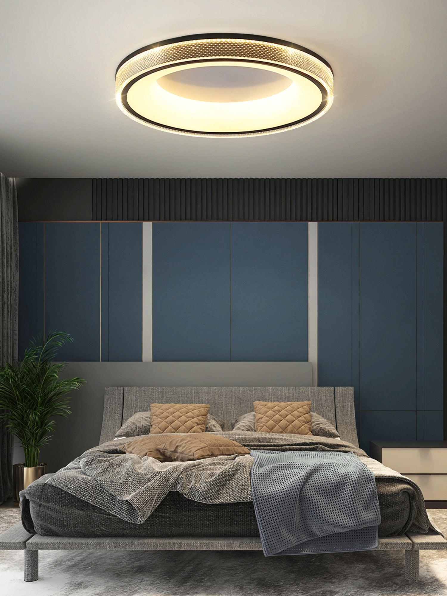 Liroxen Ceiling Lamp Round Recessed Minimalist Warm-Neutral Decor