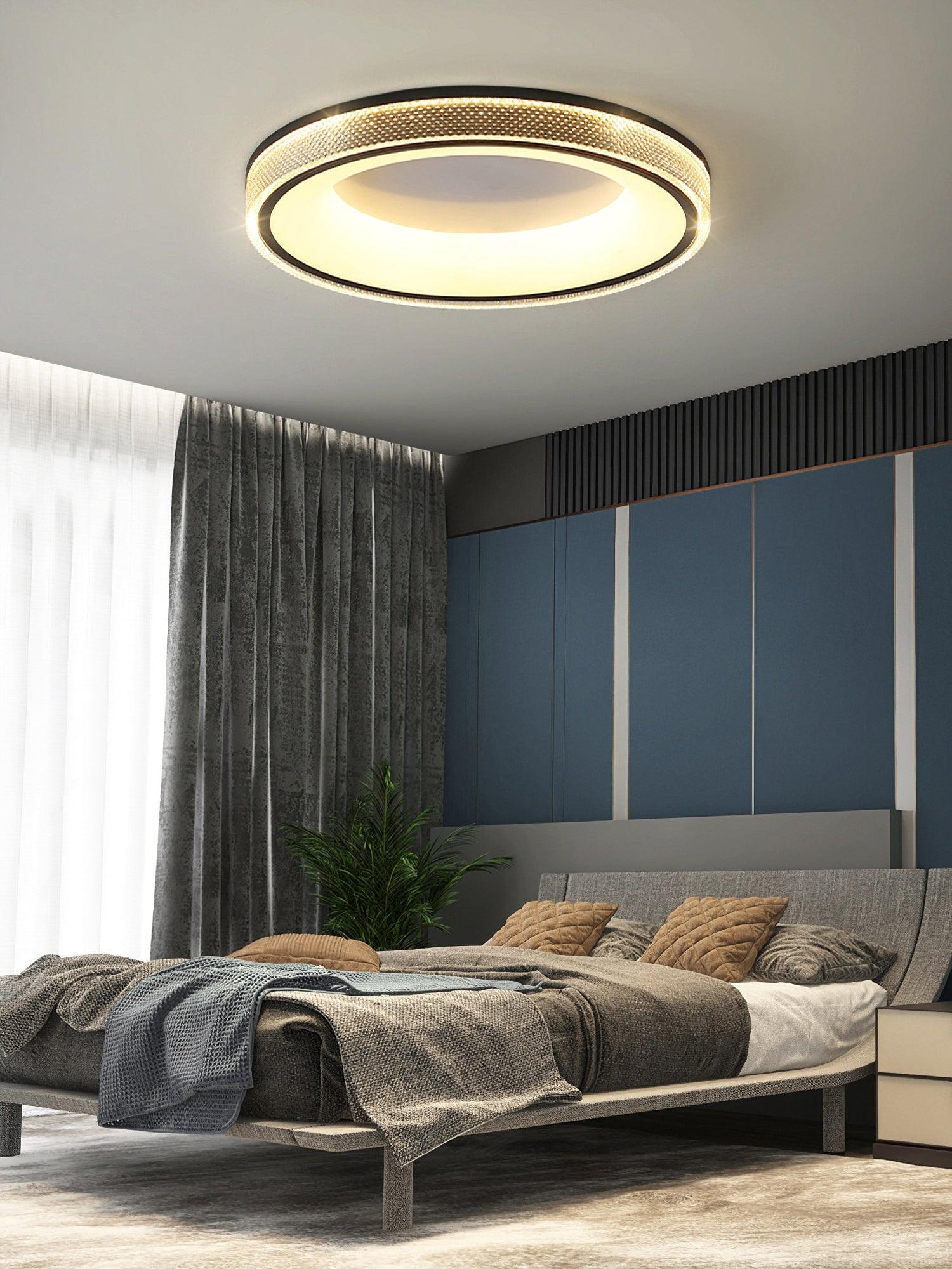 Liroxen Ceiling Lamp Round Recessed Minimalist Warm-Neutral Decor