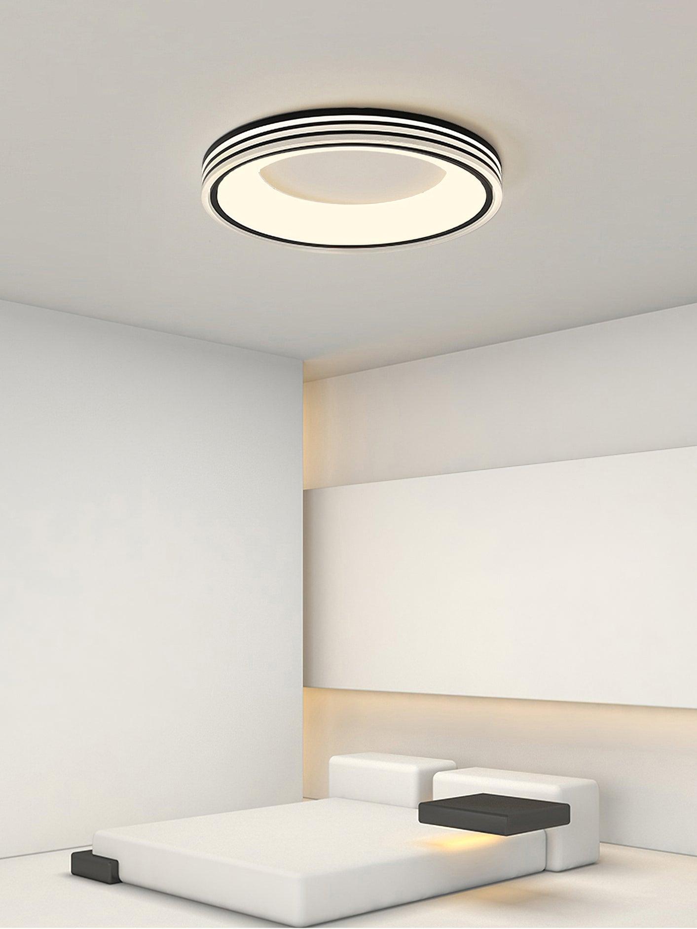 Liroxen Ceiling Lamp Round Recessed Minimalist Warm-Neutral Decor