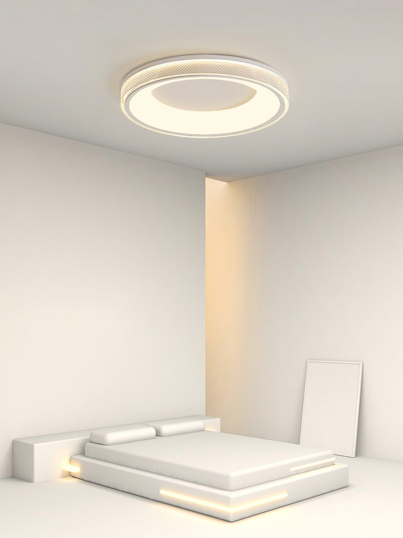 Liroxen Ceiling Lamp Round Recessed Minimalist Warm-Neutral Decor