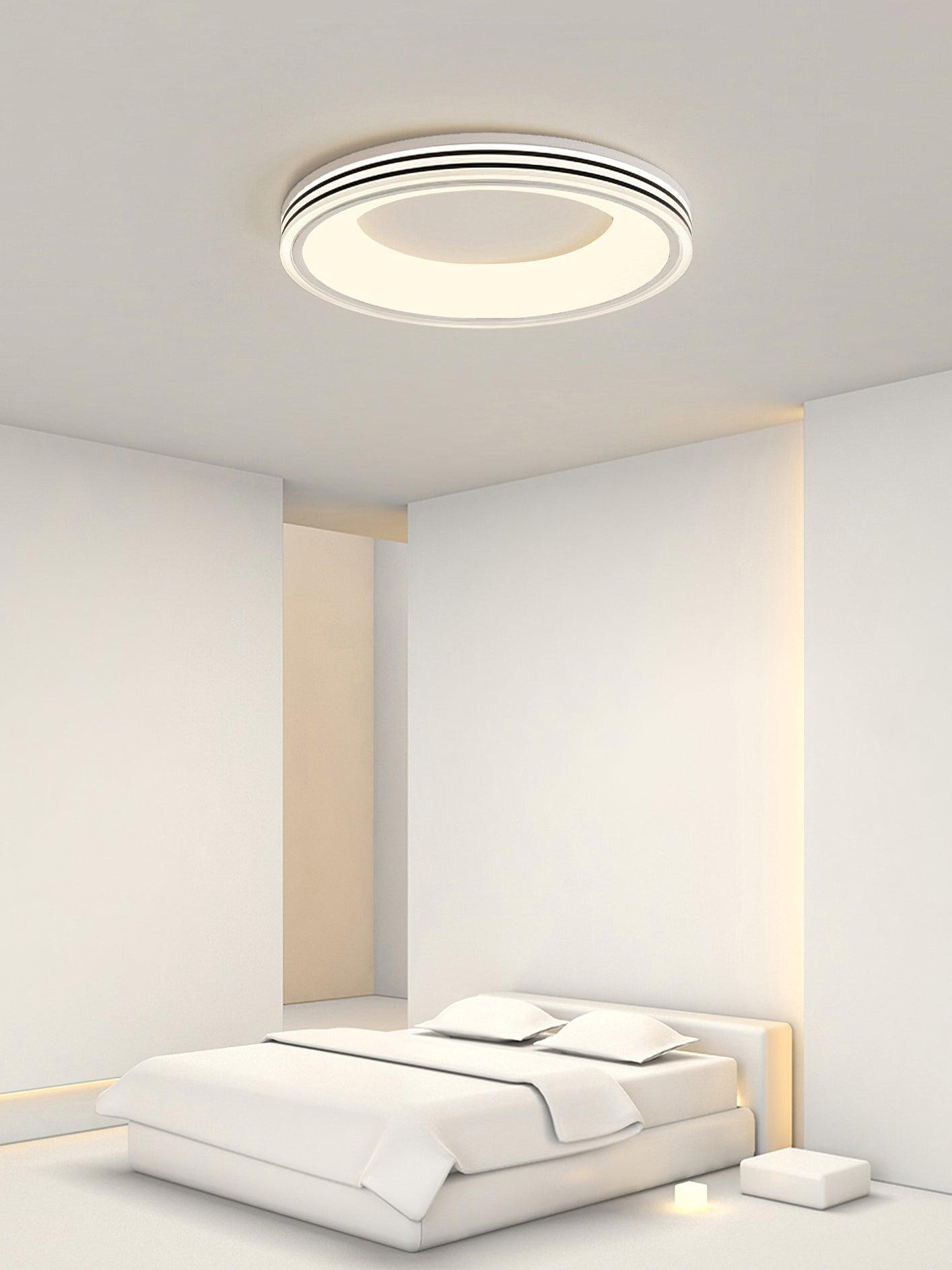 Liroxen Ceiling Lamp Round Recessed Minimalist Warm-Neutral Decor
