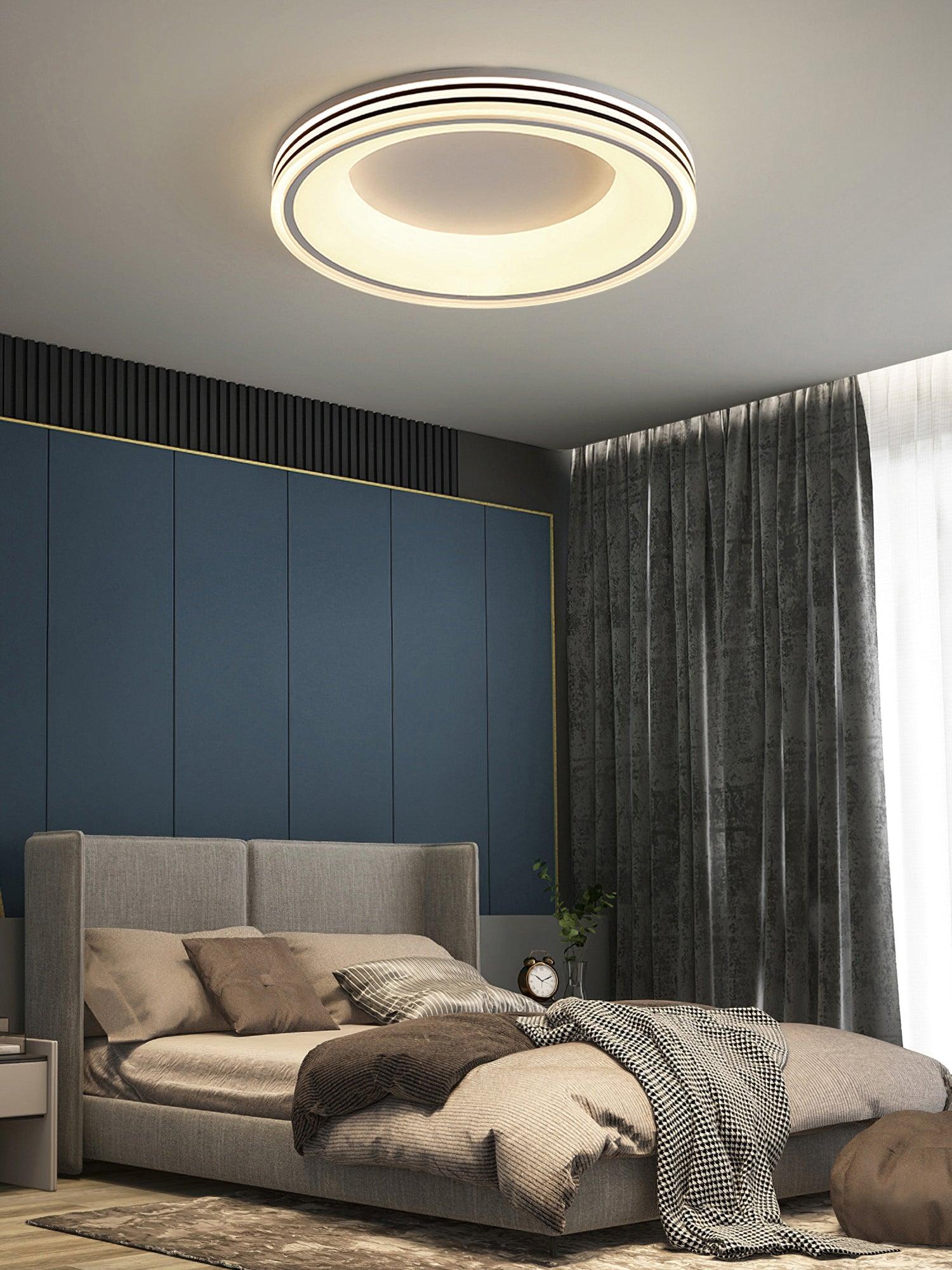 Liroxen Ceiling Lamp Round Recessed Minimalist Warm-Neutral Decor