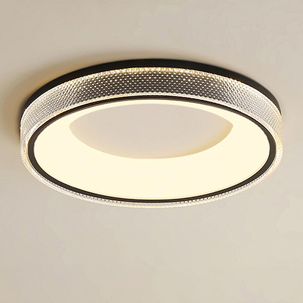 Liroxen Ceiling Lamp Round Recessed Minimalist Warm-Neutral Decor