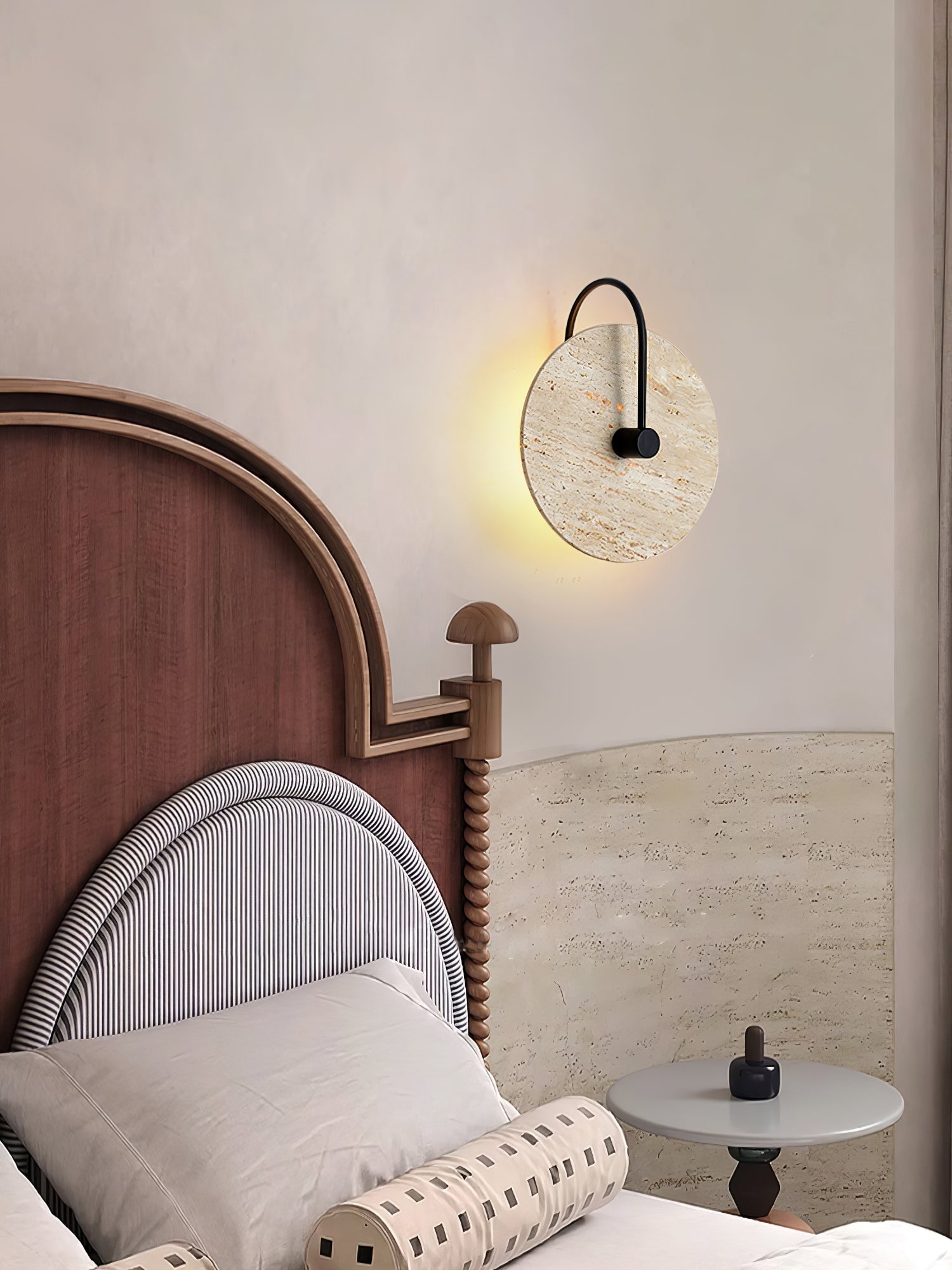 Ulsk Travertine Wall Light-Neutral Decor