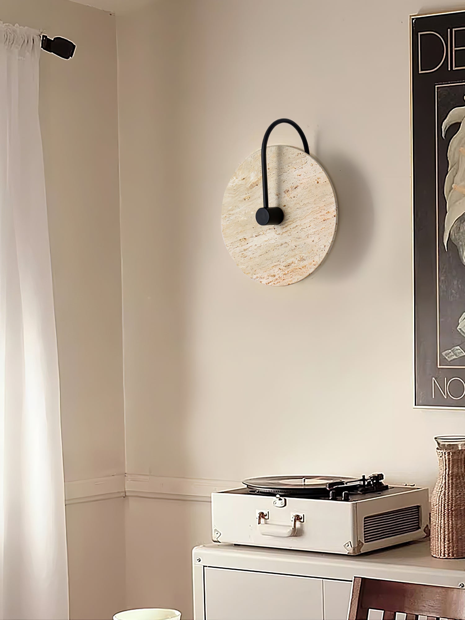 Ulsk Travertine Wall Light-Neutral Decor