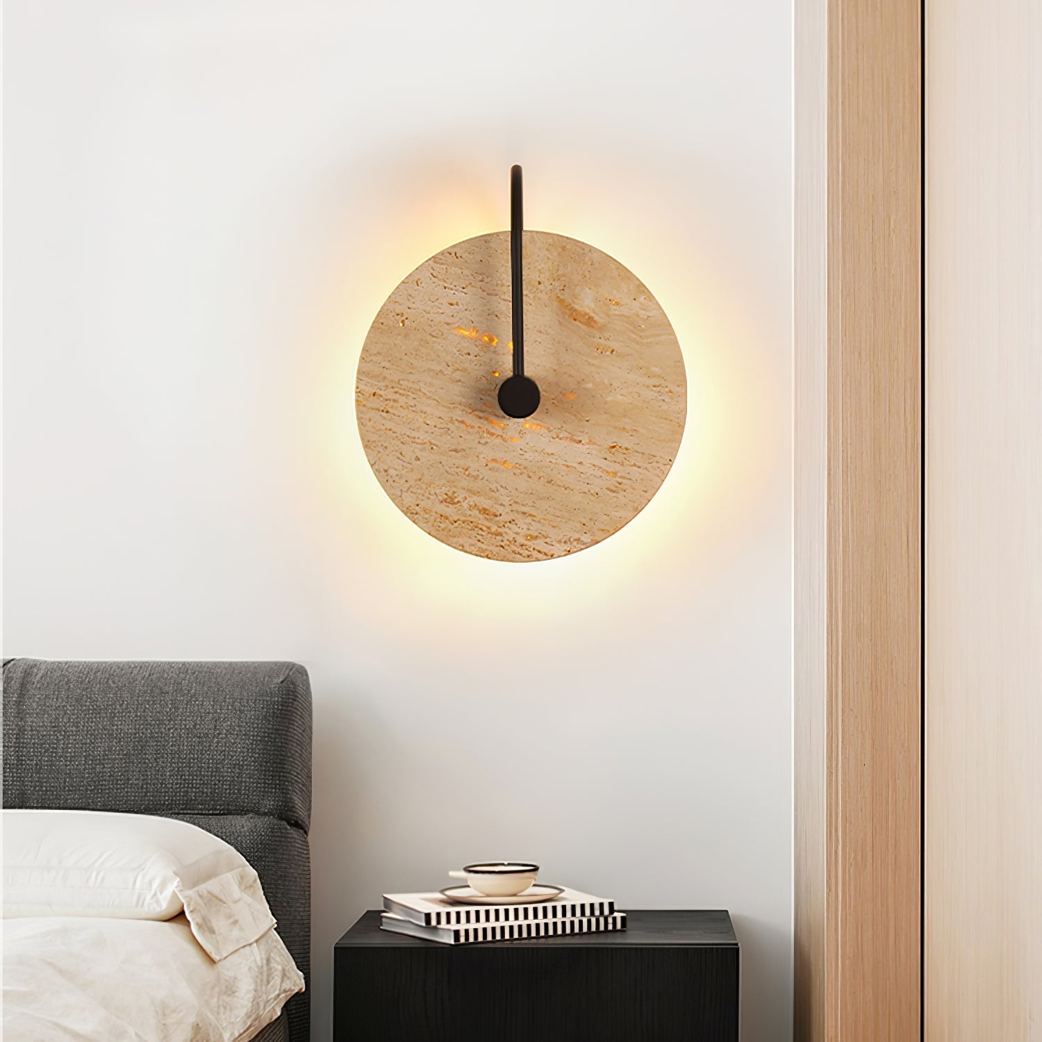 Ulsk Travertine Wall Light-Neutral Decor