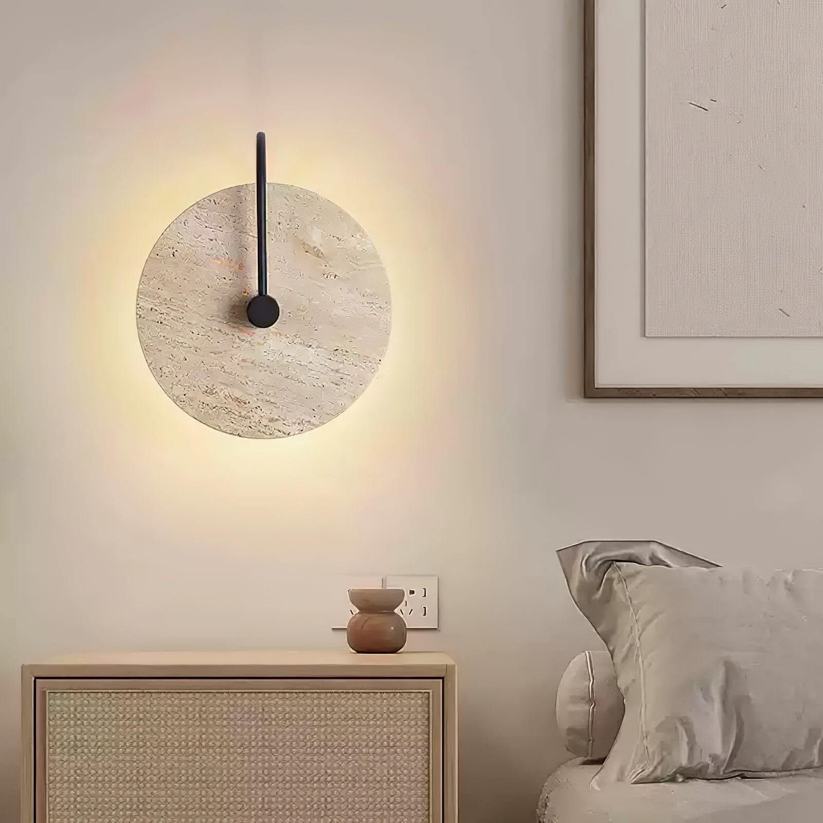 Ulsk Travertine Wall Light-Neutral Decor