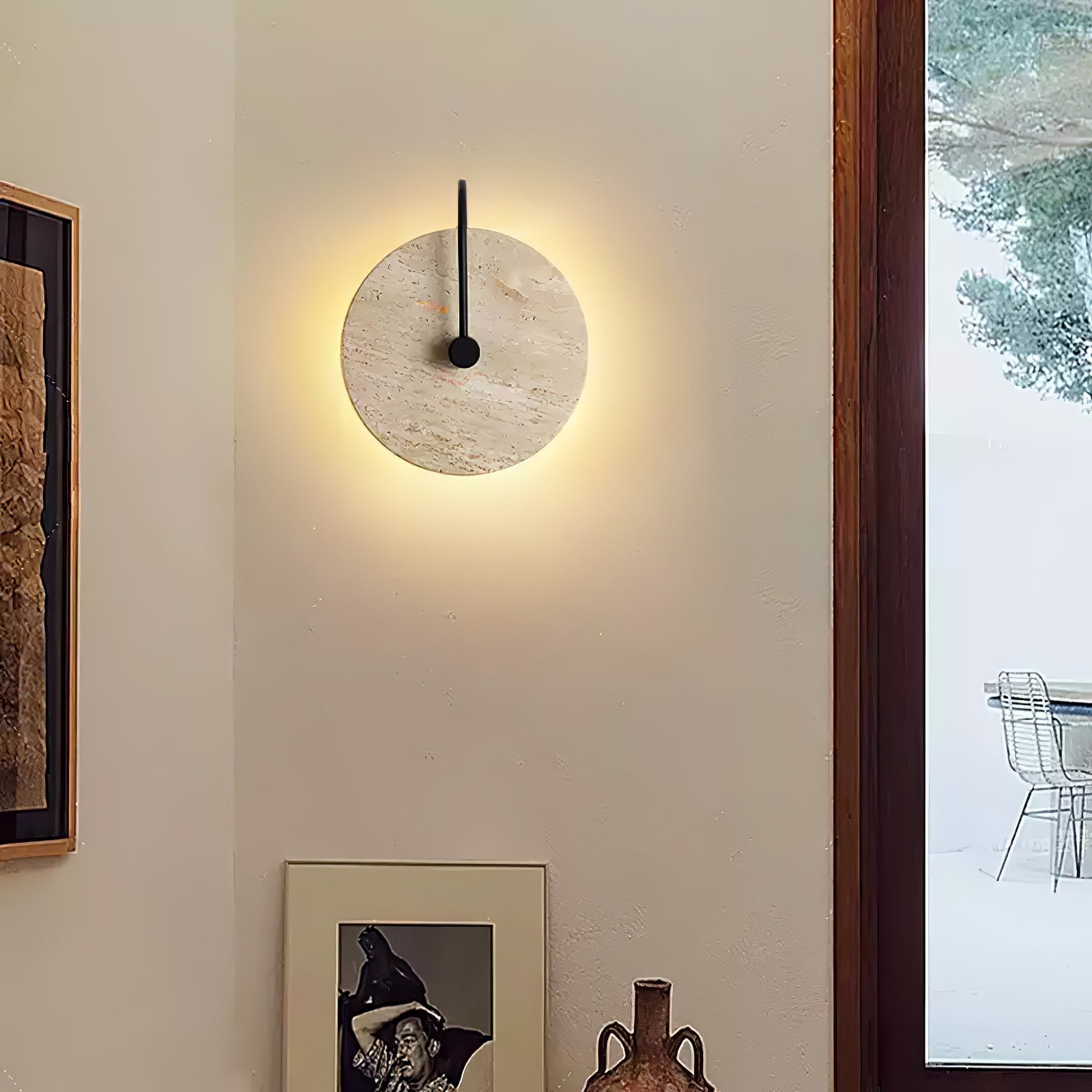 Ulsk Travertine Wall Light-Neutral Decor