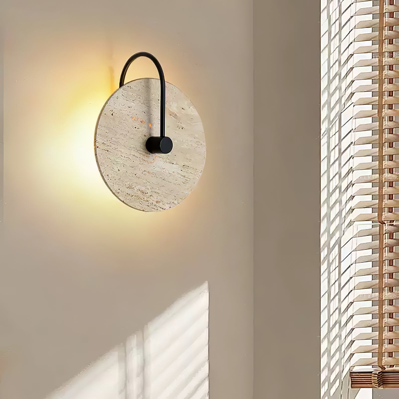 Ulsk Travertine Wall Light-Neutral Decor