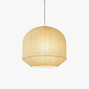 Rounded Paper Pendant Lamp-Neutral Decor