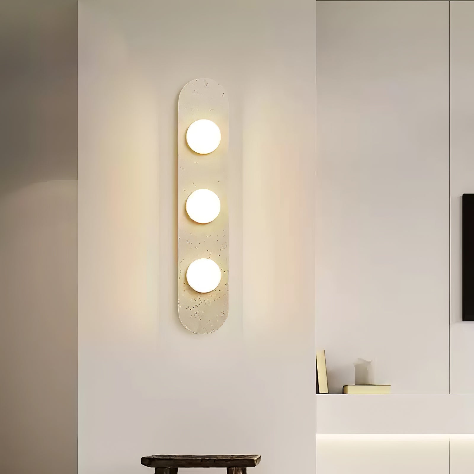 Zasoliel Minimalist Travertine Wall Light-Neutral Decor