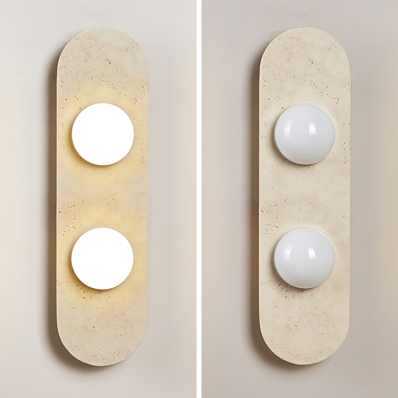 Zasoliel Minimalist Travertine Wall Light-Neutral Decor