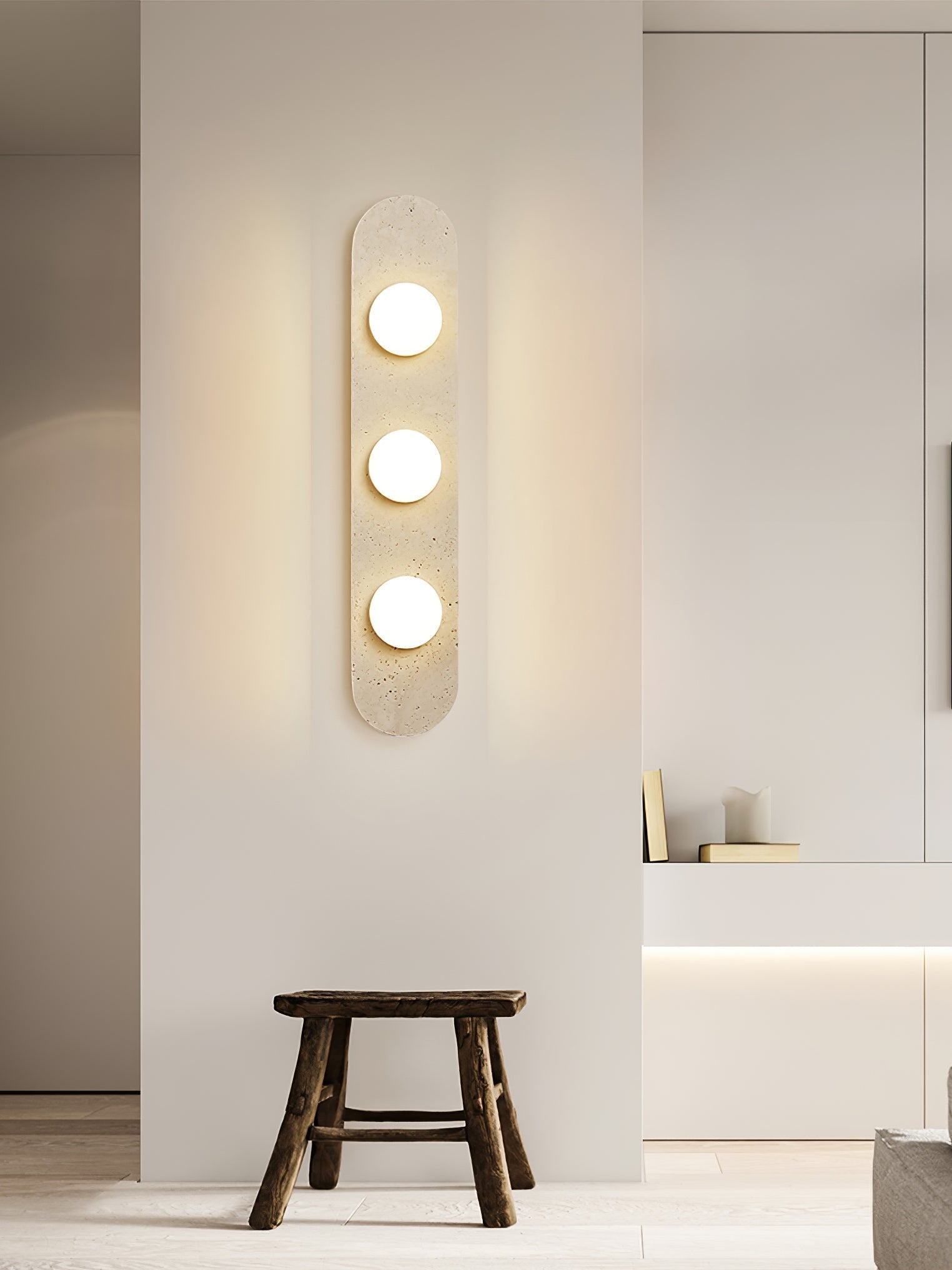 Zasoliel Minimalist Travertine Wall Light-Neutral Decor