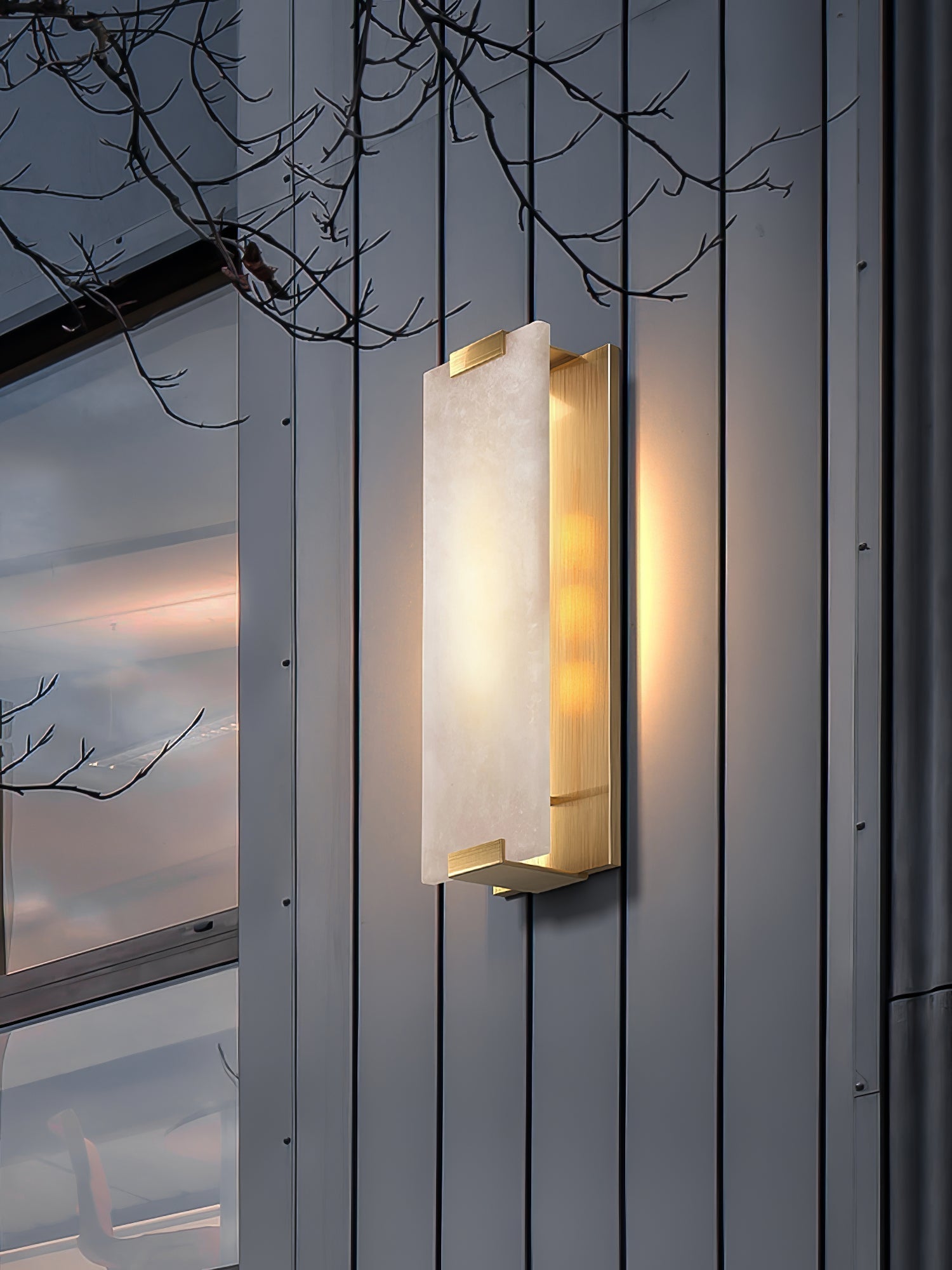 Roux Wall Lamp Alabaster Panel Glow