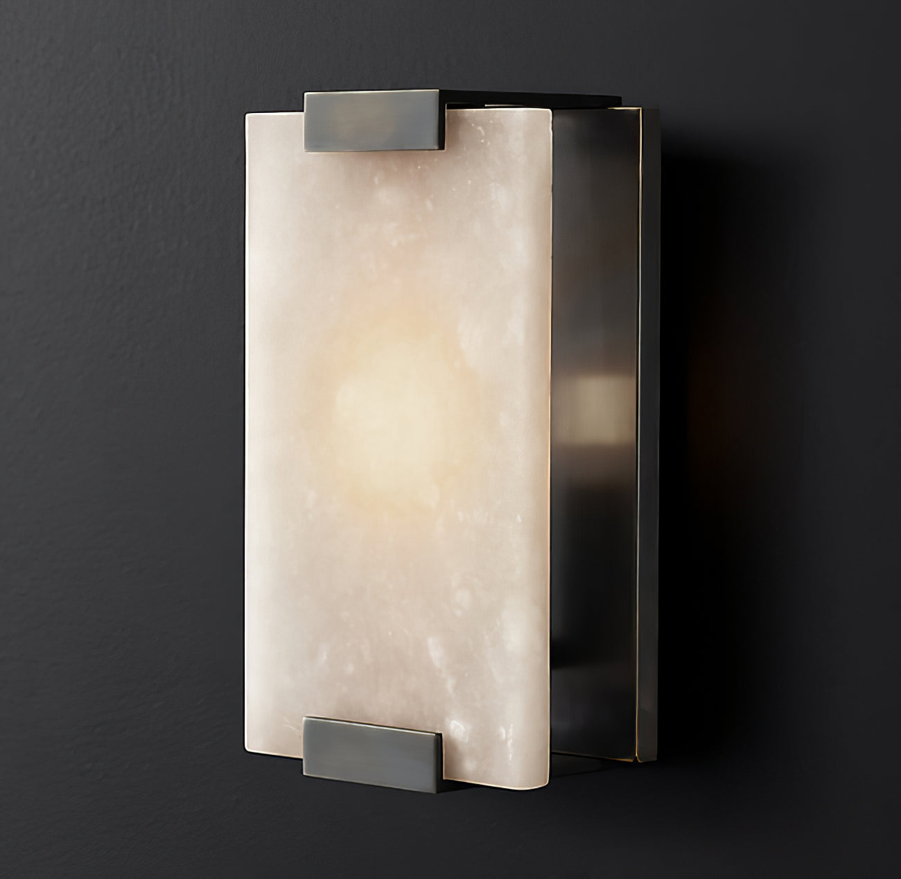 Velen Wall Lamp Alabaster Panel Glow-Neutral Decor