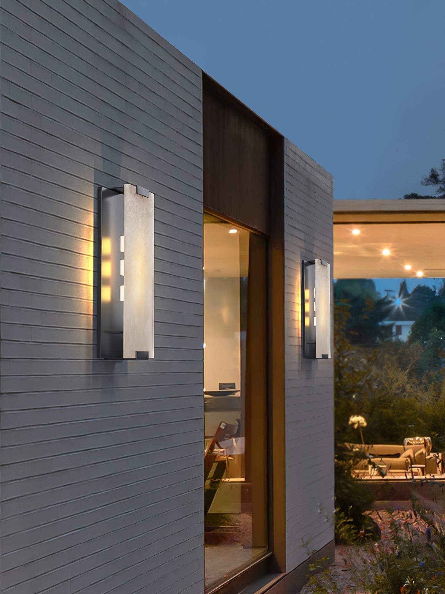 Velen Wall Lamp Alabaster Panel Glow-Neutral Decor