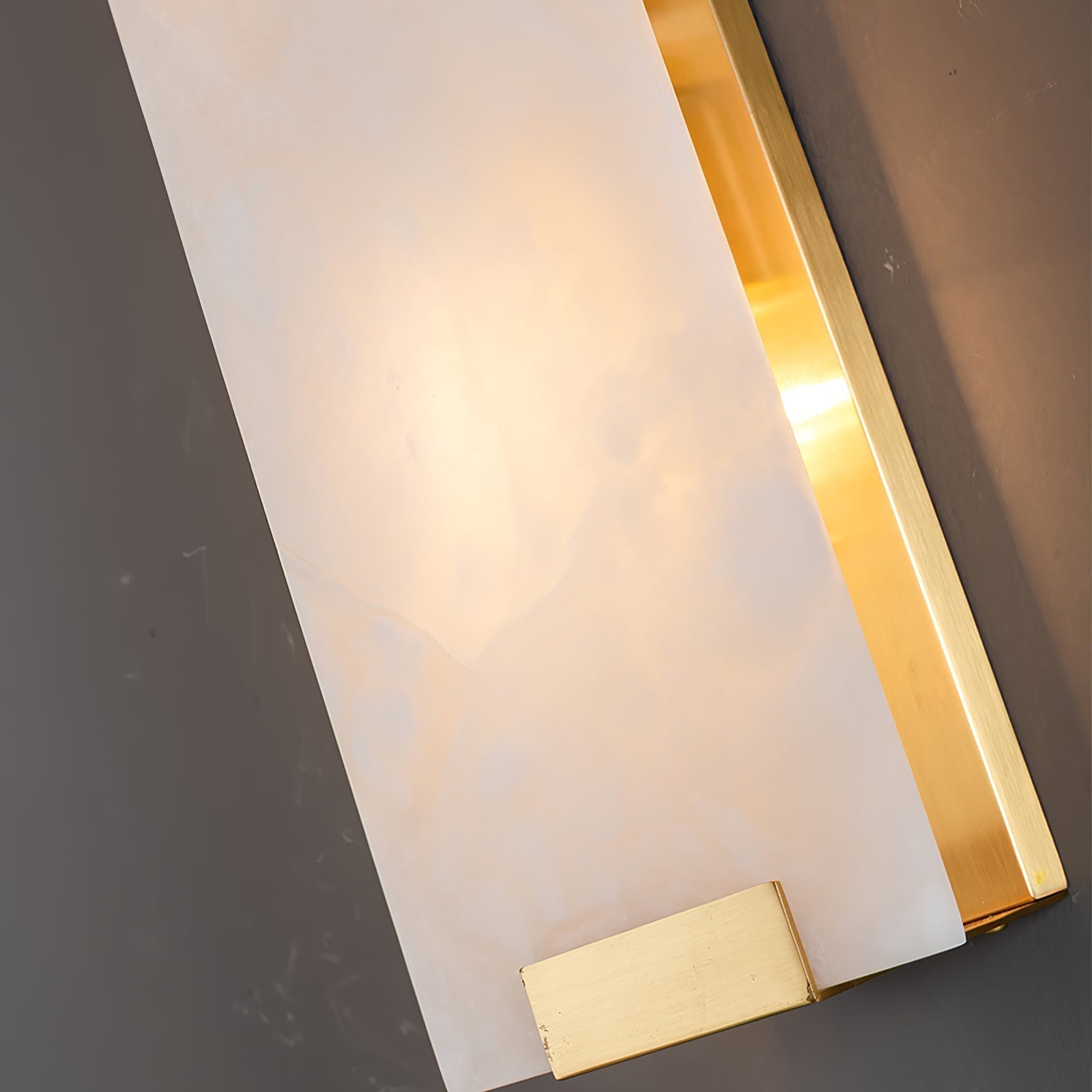 Velen Wall Lamp Alabaster Panel Glow-Neutral Decor