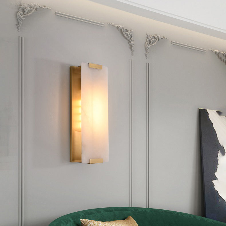 Velen Wall Lamp Alabaster Panel Glow-Neutral Decor