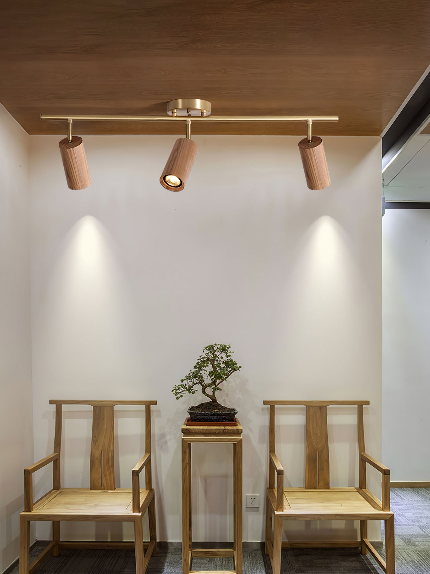 Usolila Modern Minimalist Wood Ceiling Light-Neutral Decor