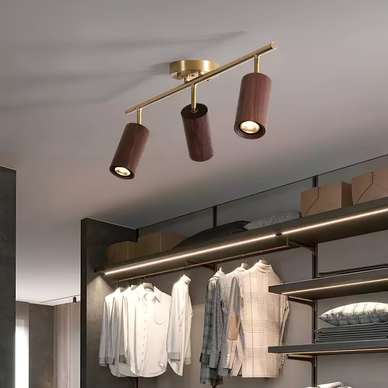 Usolila Modern Minimalist Wood Ceiling Light-Neutral Decor