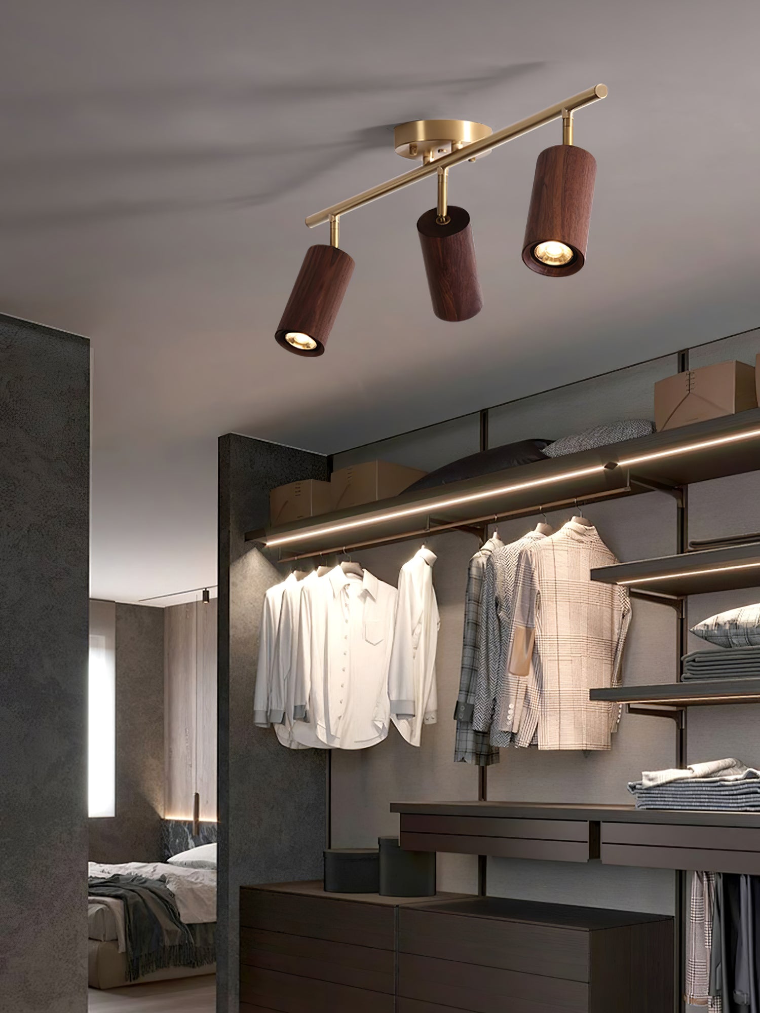 Usolila Modern Minimalist Wood Ceiling Light-Neutral Decor