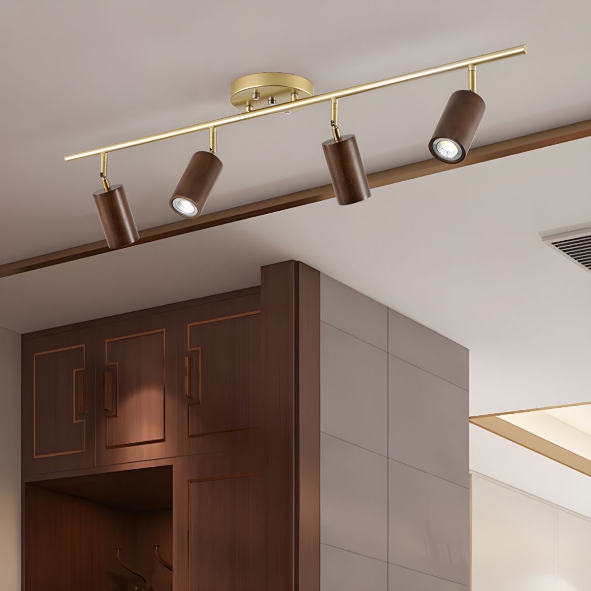 Usolila Modern Minimalist Wood Ceiling Light-Neutral Decor