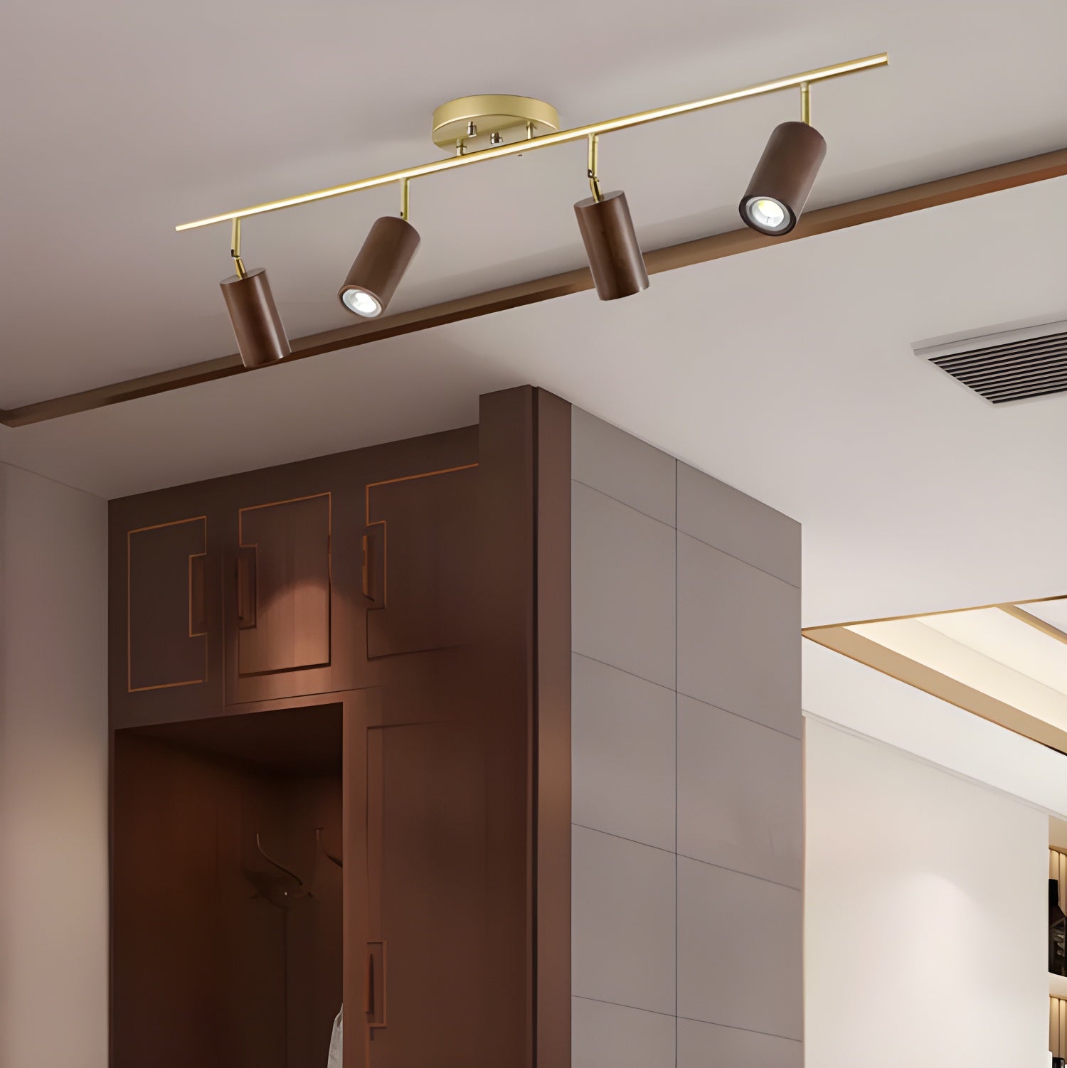 Usolila Modern Minimalist Wood Ceiling Light-Neutral Decor