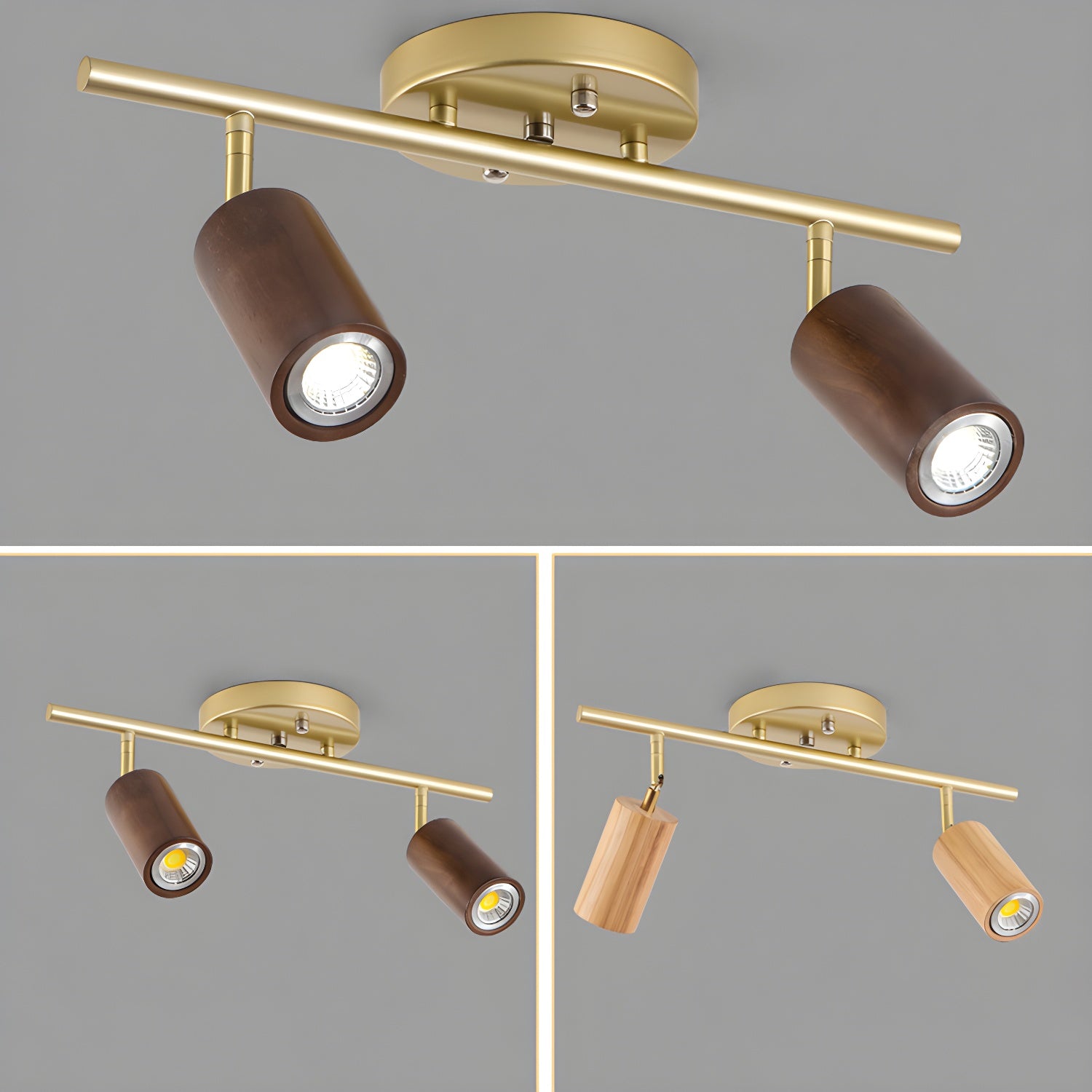 Usolila Modern Minimalist Wood Ceiling Light-Neutral Decor