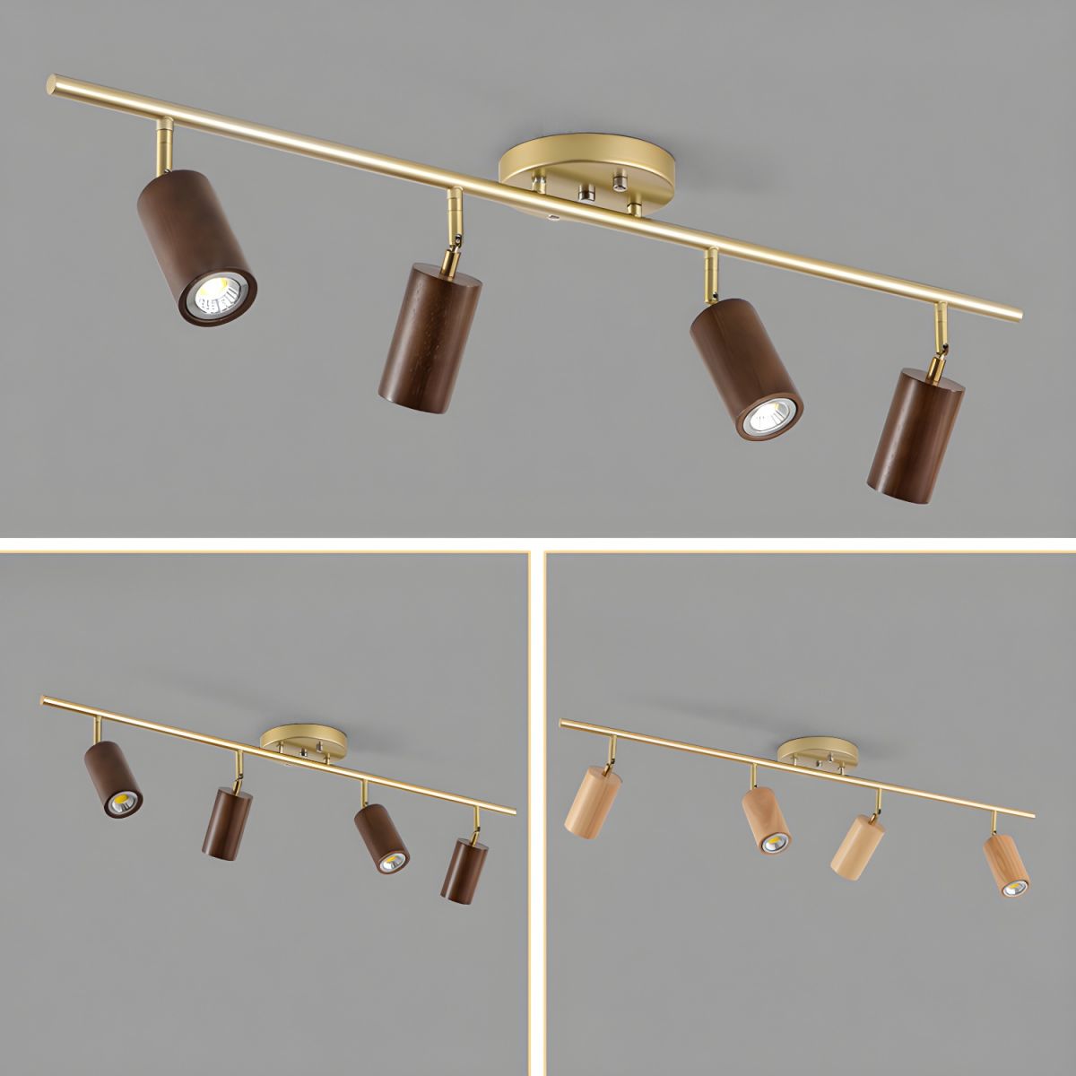 Usolila Modern Minimalist Wood Ceiling Light-Neutral Decor