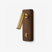Alderaine Wood LED Reading Wall Sconce
