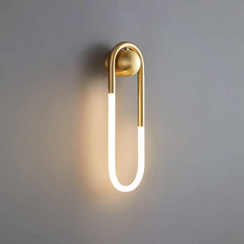Dimensions and measurements of the large Rudi Loop Wall Lamp.
